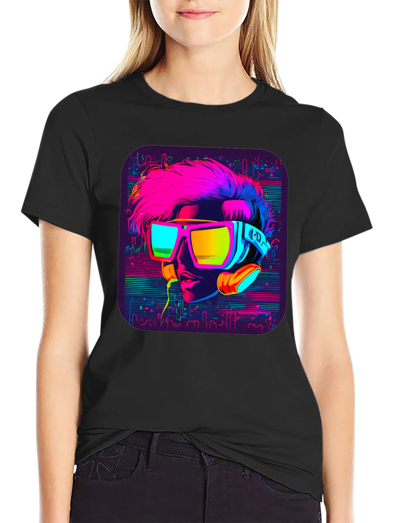 Iconic Pop Culture 80s Style Fashion Unisex Short Sleeve Soft Cotton T-Shirt – Casual Everyday Wear