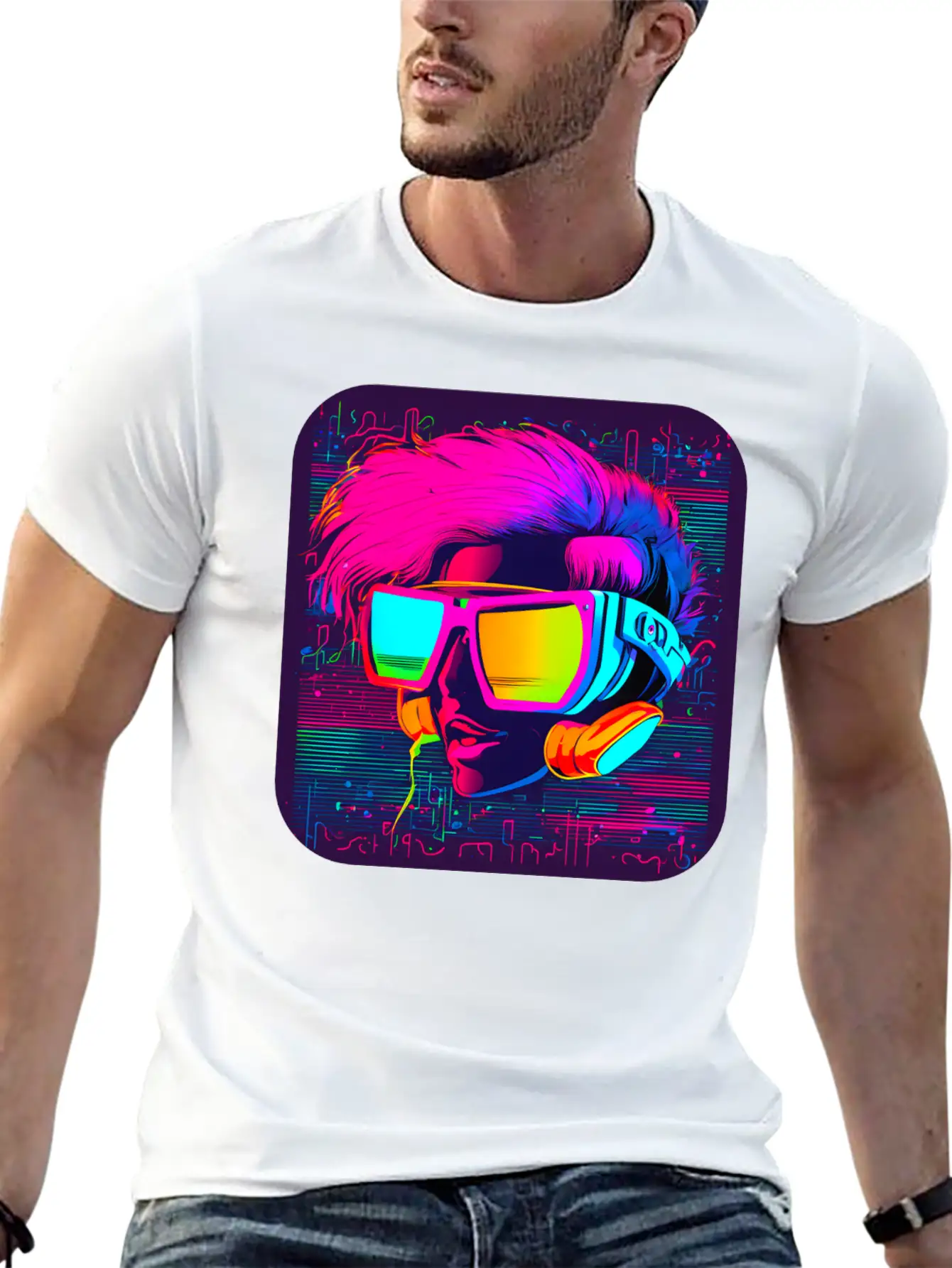 Iconic Pop Culture 80s Style Fashion Unisex Short Sleeve Soft Cotton T-Shirt – Casual Everyday Wear