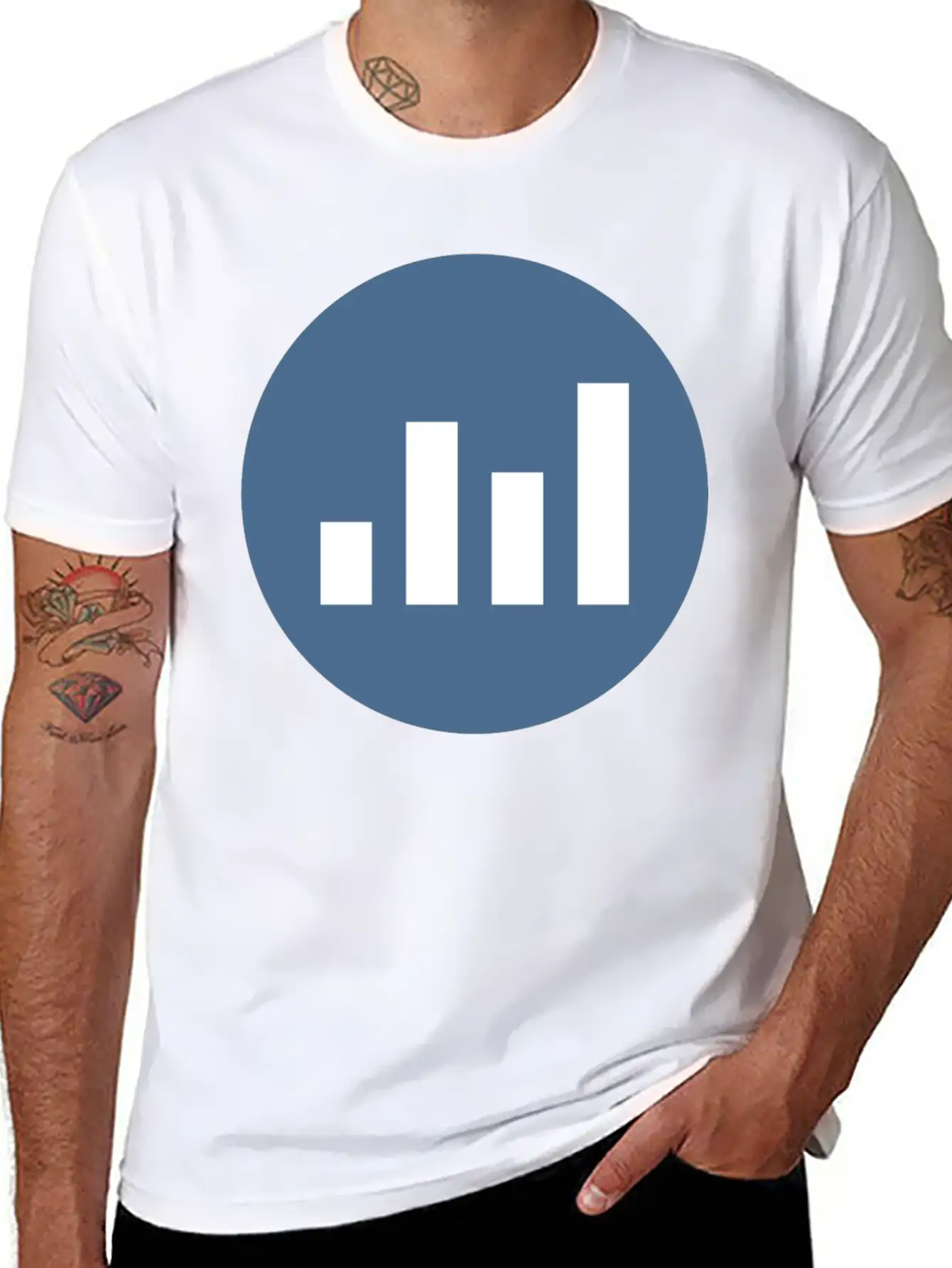 Iconomi ICN Stylish Everyday T-Shirt – Unisex Basic Cotton Tee