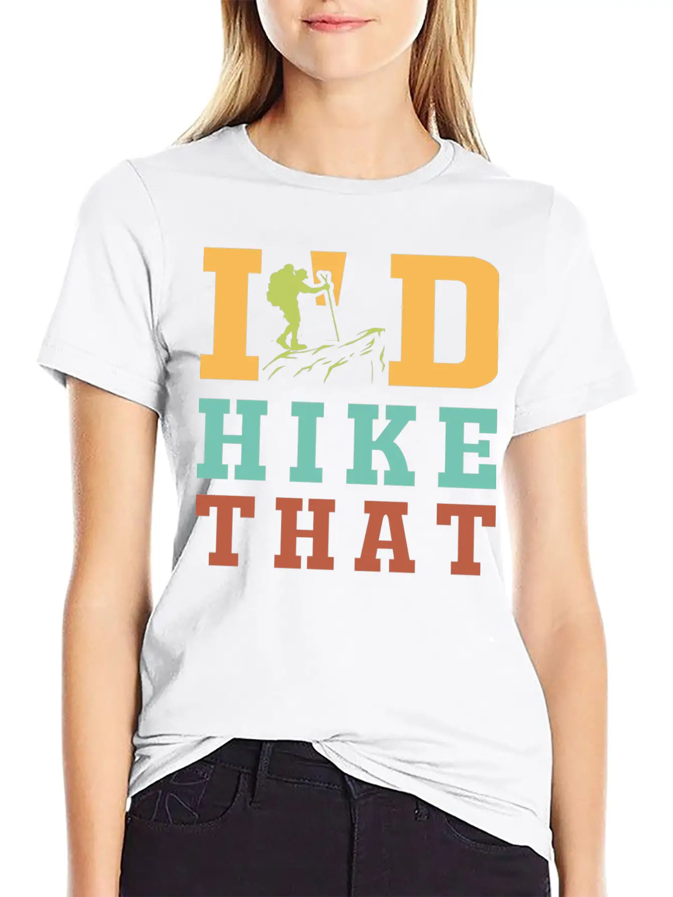 I'D Hike That, Hiking, Hike Unisex Casual T-Shirt – Clean Design For Daily Comfort