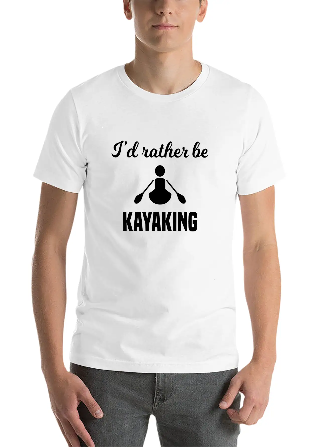 I'd Rather Be Kayaking Essential Unisex Summer Tee – Soft Cotton Casual Fit
