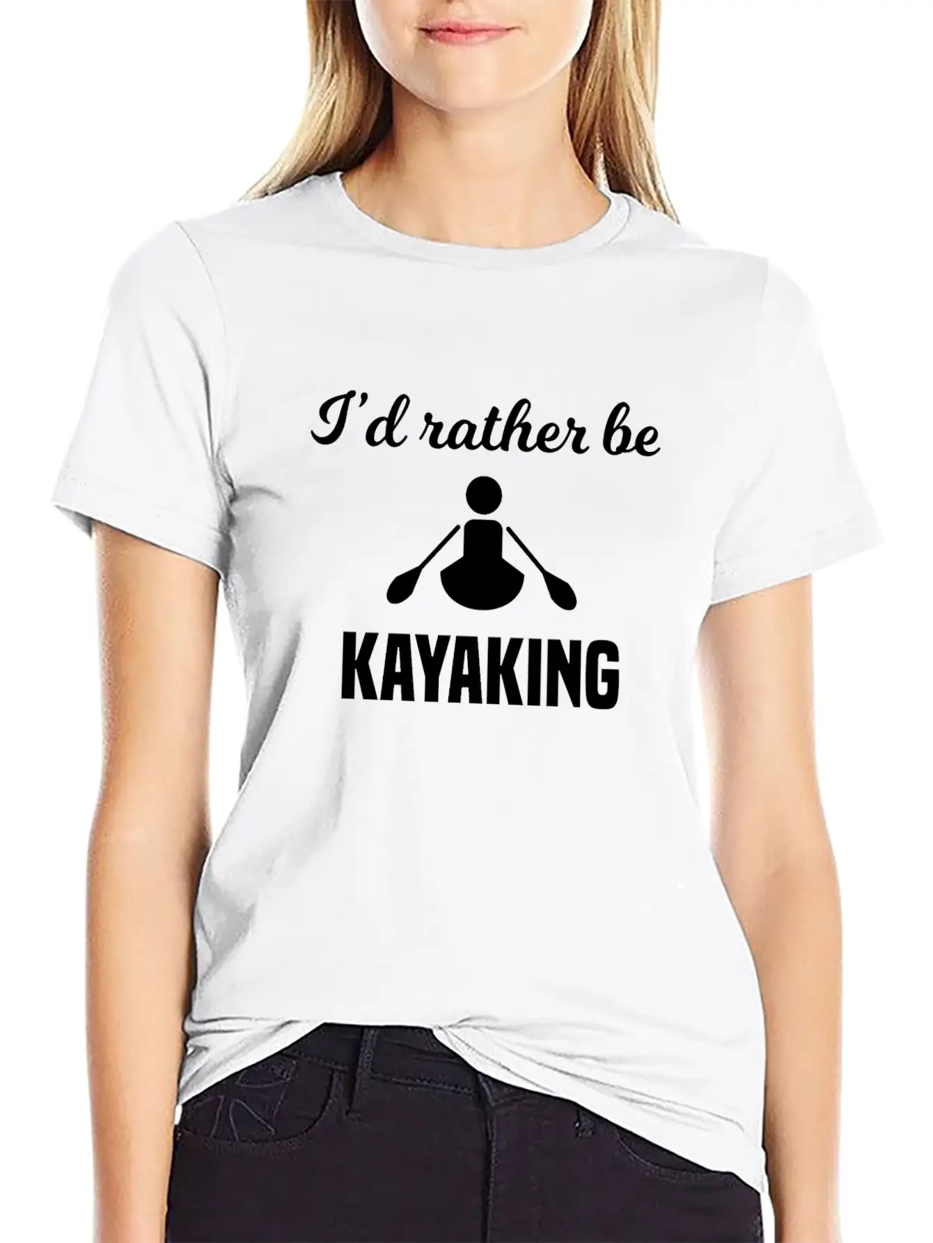 I'd Rather Be Kayaking Essential Unisex Summer Tee – Soft Cotton Casual Fit