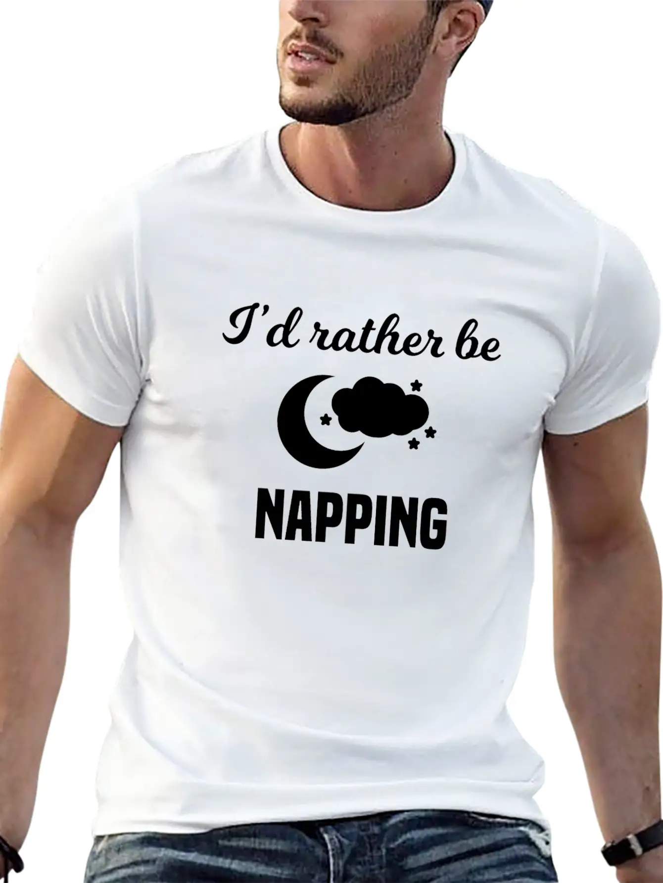 I'd Rather Be Napping Unisex Casual T-Shirt – Clean Design For Daily Comfort