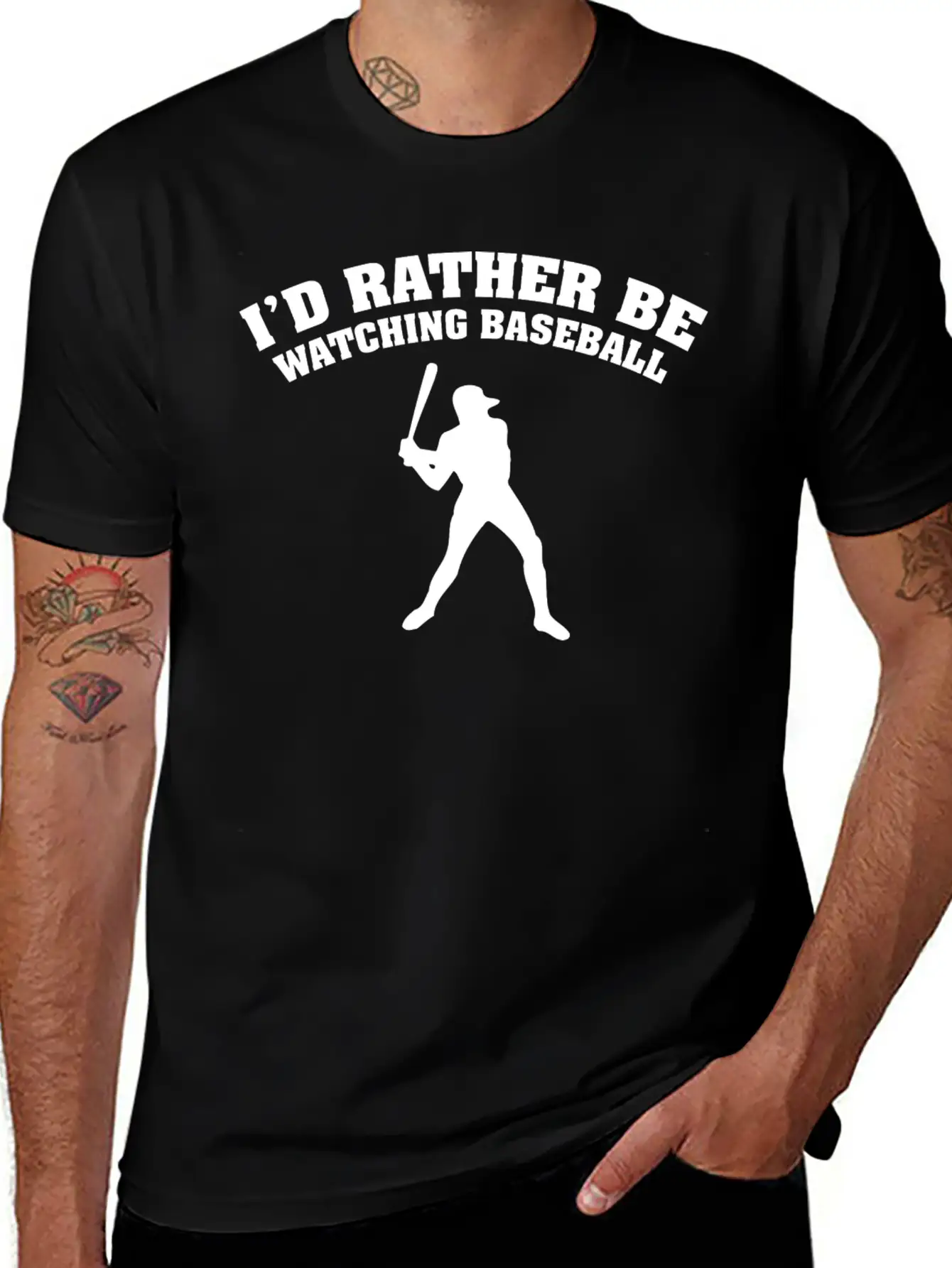 I'd Rather Be Watching Baseball Comfortable Minimalist Graphic Tee – Summer Style Essential
