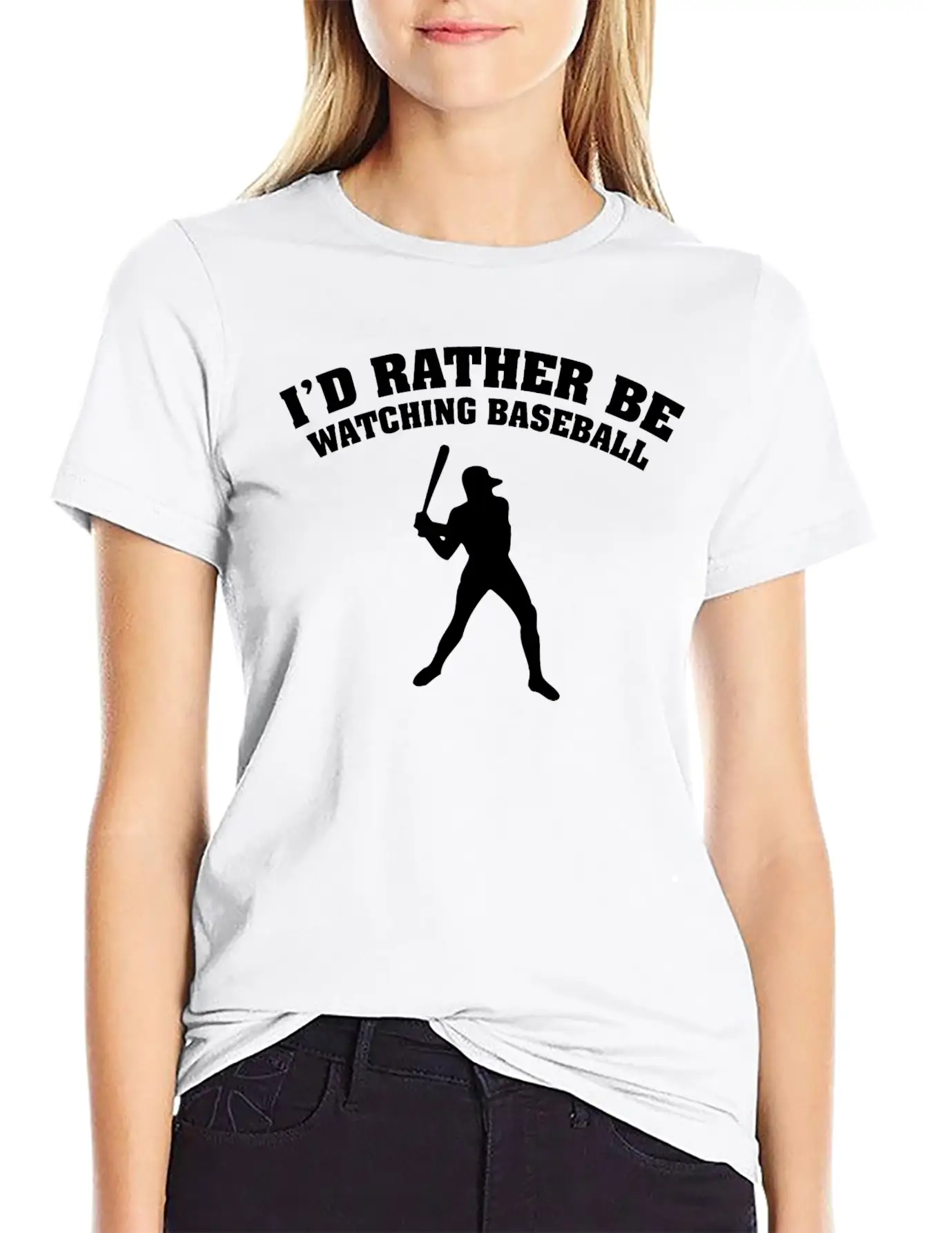 I'd Rather Be Watching Baseball Comfortable Minimalist Graphic Tee – Summer Style Essential