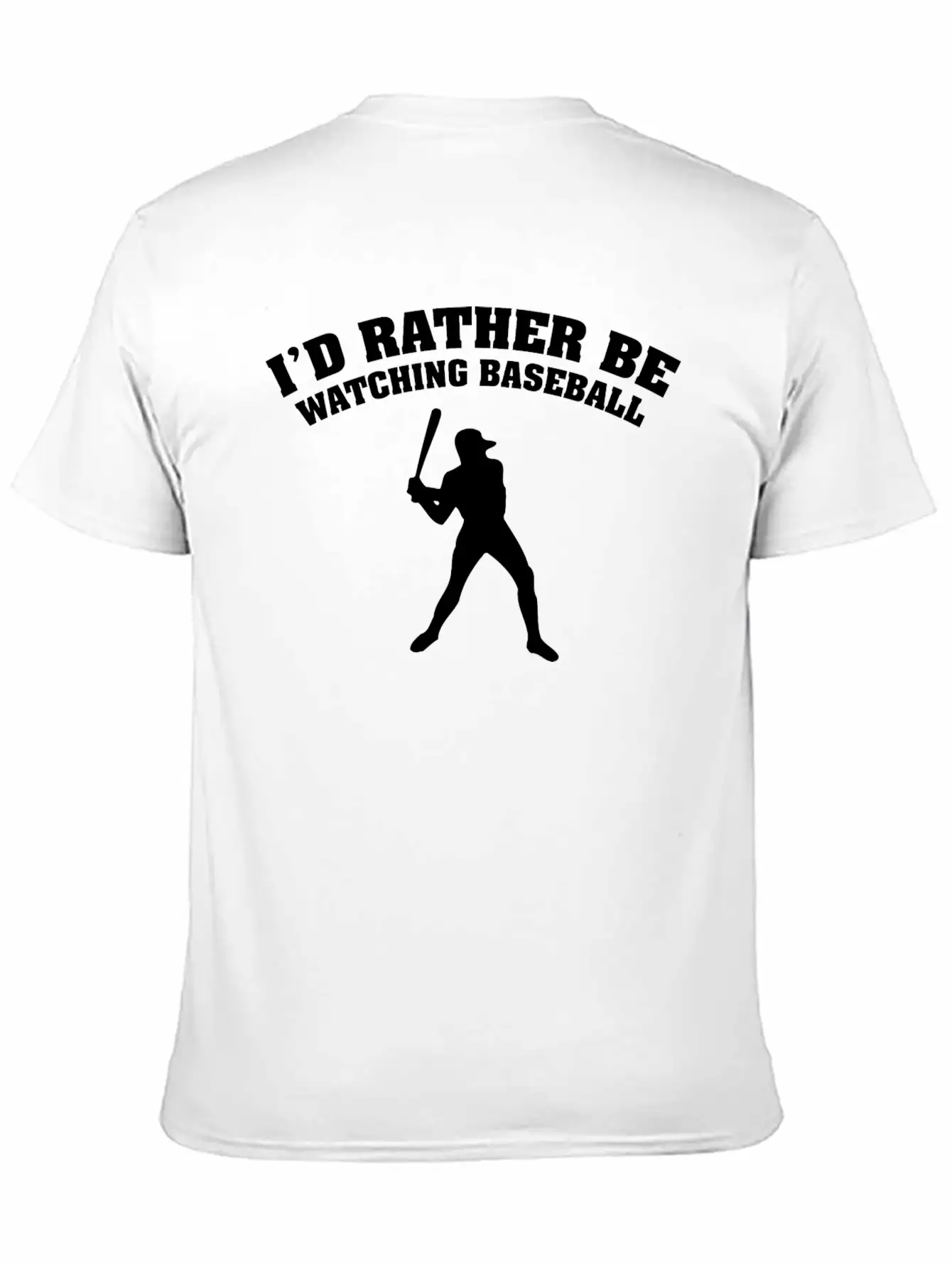 I'd Rather Be Watching Baseball Comfortable Minimalist Graphic Tee – Summer Style Essential