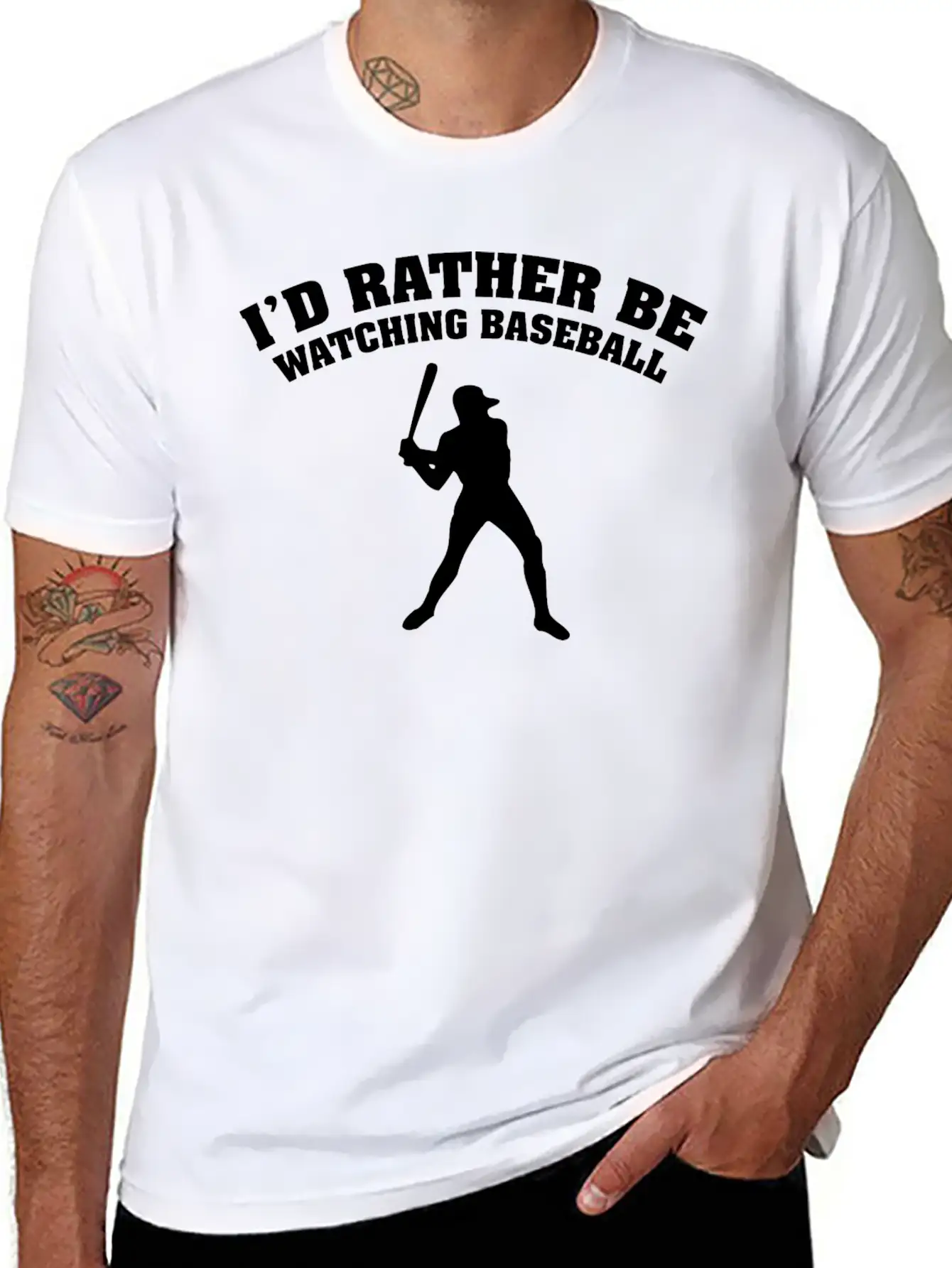 I'd Rather Be Watching Baseball Comfortable Minimalist Graphic Tee – Summer Style Essential