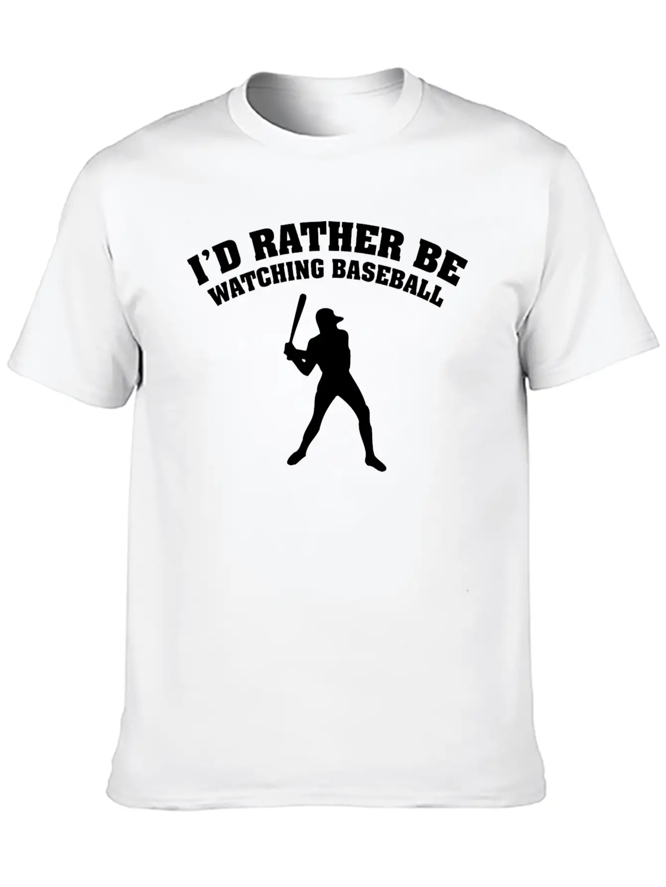 I'd Rather Be Watching Baseball Comfortable Minimalist Graphic Tee – Summer Style Essential