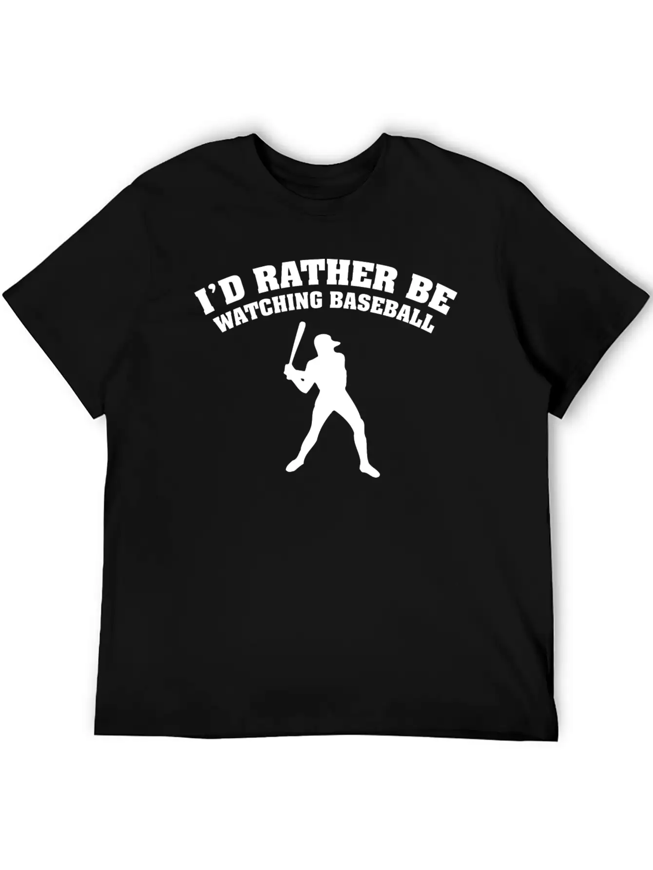 I'd Rather Be Watching Baseball Comfortable Minimalist Graphic Tee – Summer Style Essential
