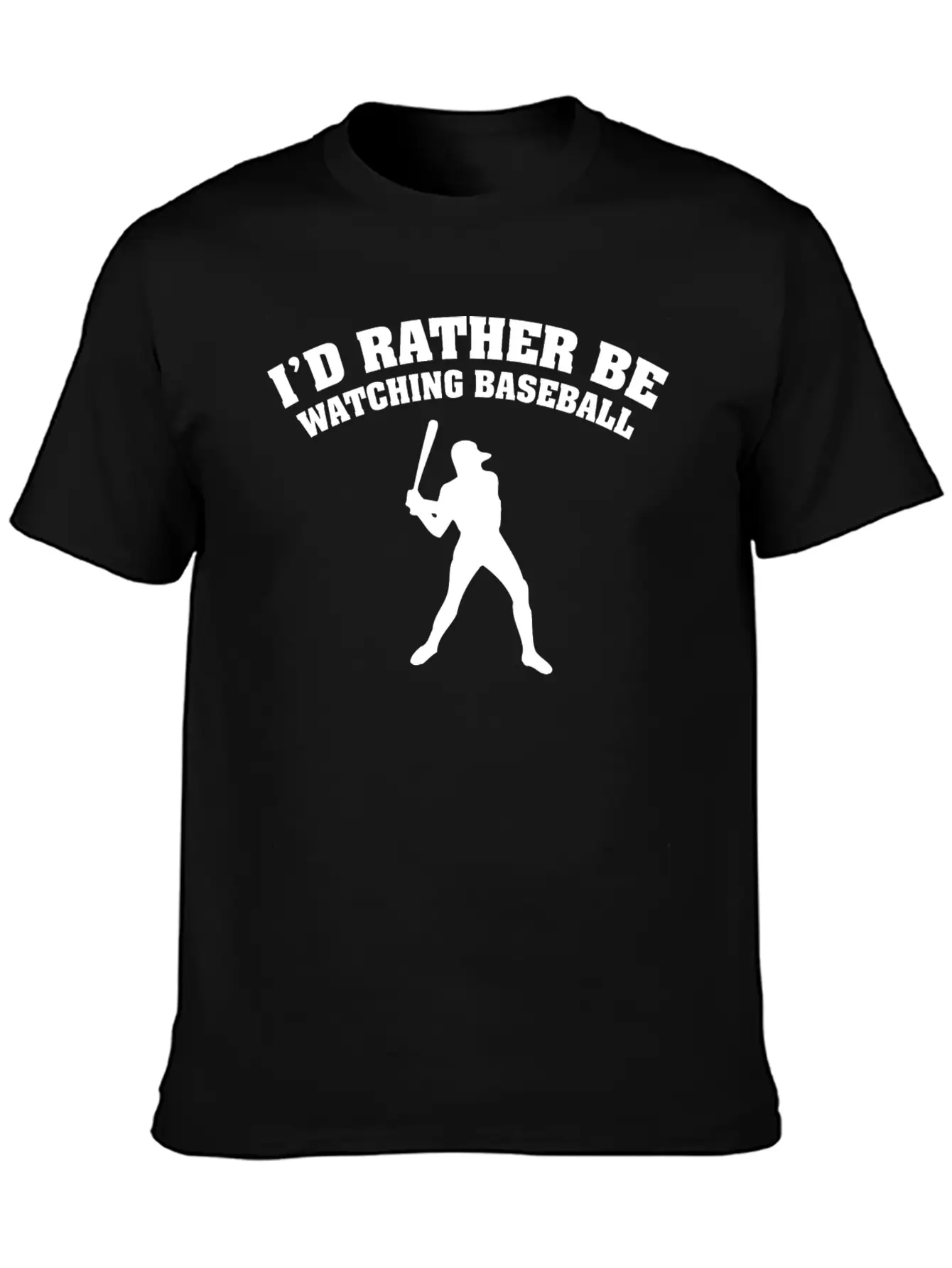 I'd Rather Be Watching Baseball Comfortable Minimalist Graphic Tee – Summer Style Essential