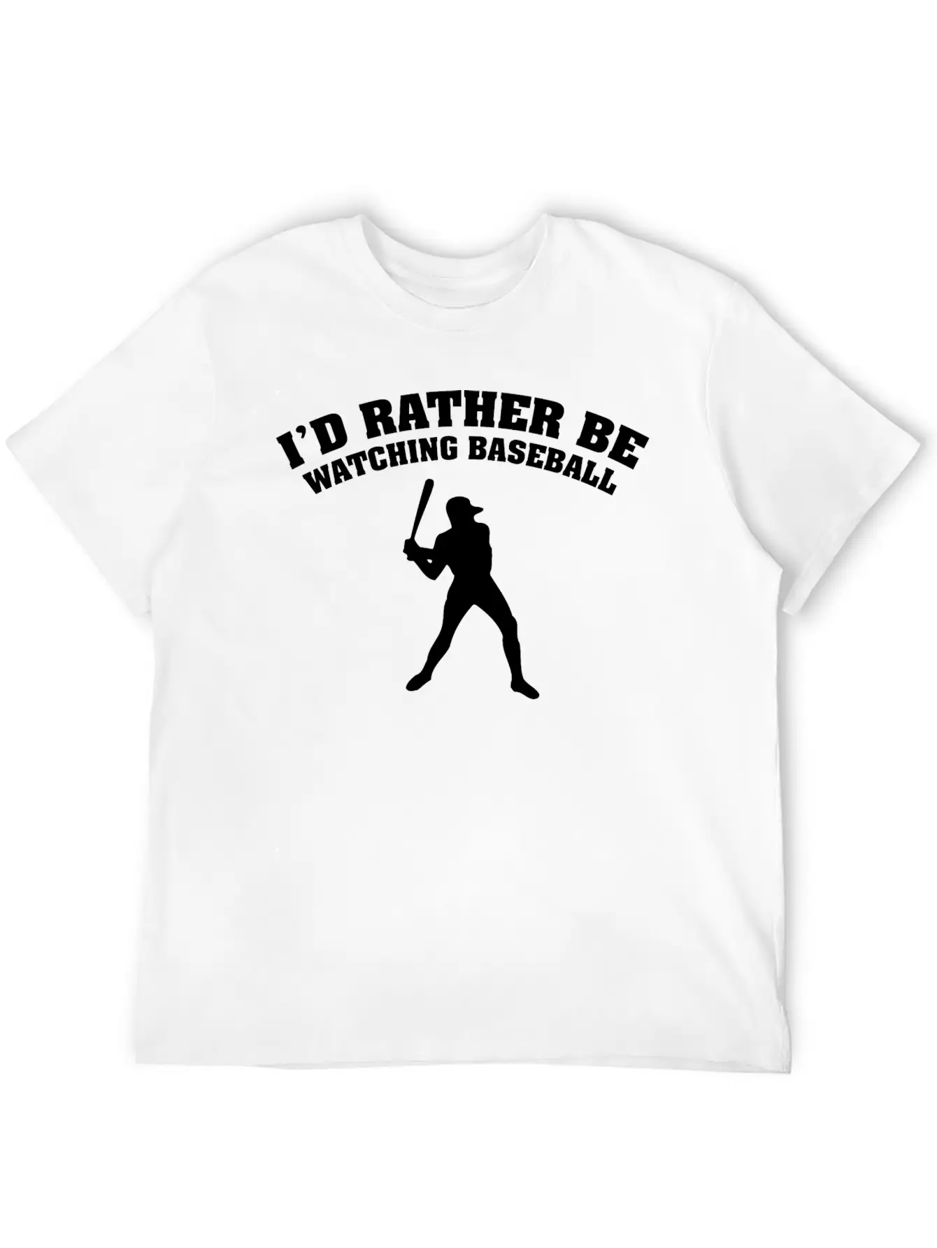 I'd Rather Be Watching Baseball Comfortable Minimalist Graphic Tee – Summer Style Essential