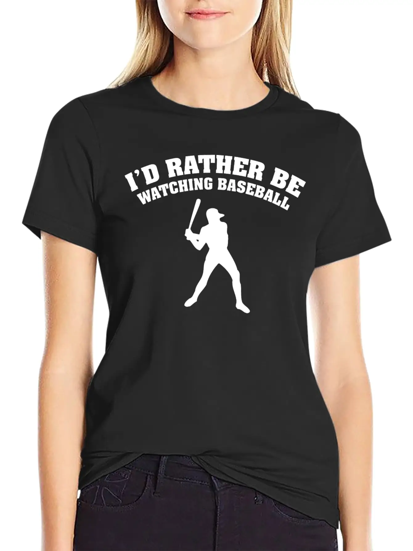 I'd Rather Be Watching Baseball Comfortable Minimalist Graphic Tee – Summer Style Essential