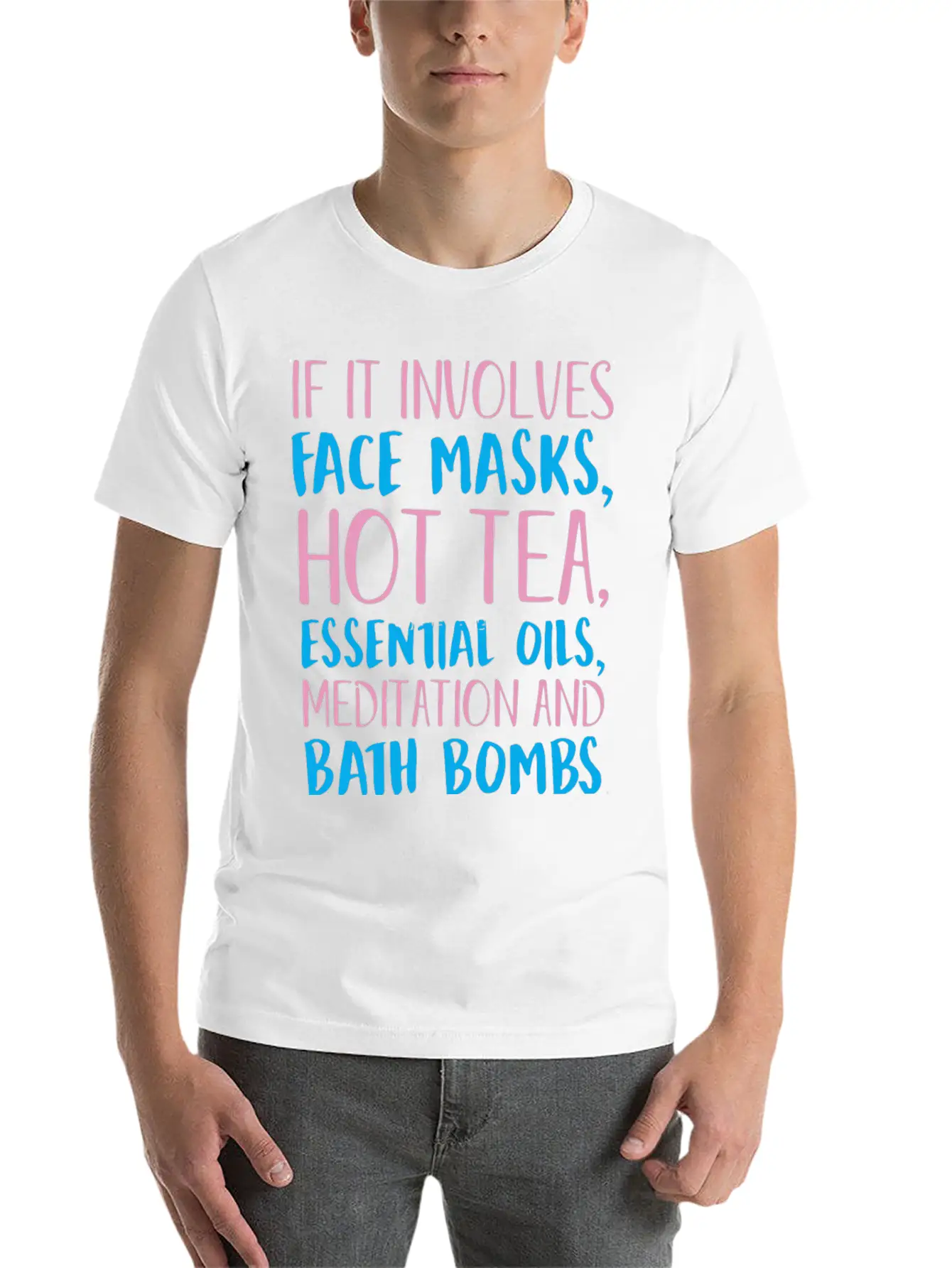 If It Involves Self Care Count Me In Unisex Short Sleeve Soft Cotton T-Shirt – Casual Everyday Wear