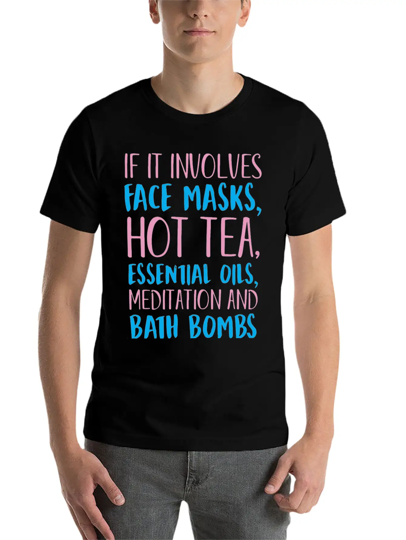 If It Involves Self Care Count Me In Unisex Short Sleeve Soft Cotton T-Shirt – Casual Everyday Wear