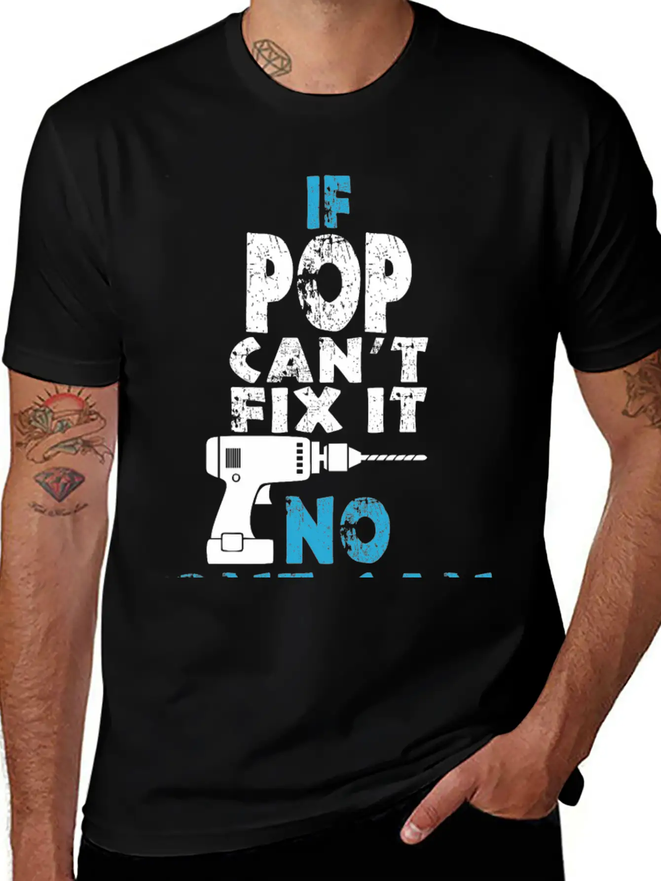 If Pop Can't Fix It No One Can Unisex Short Sleeve Soft Cotton T-Shirt – Casual Everyday Wear