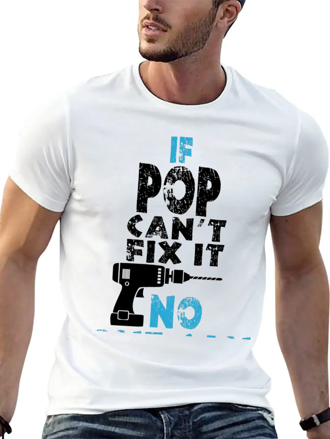 If Pop Can't Fix It No One Can Unisex Short Sleeve Soft Cotton T-Shirt – Casual Everyday Wear