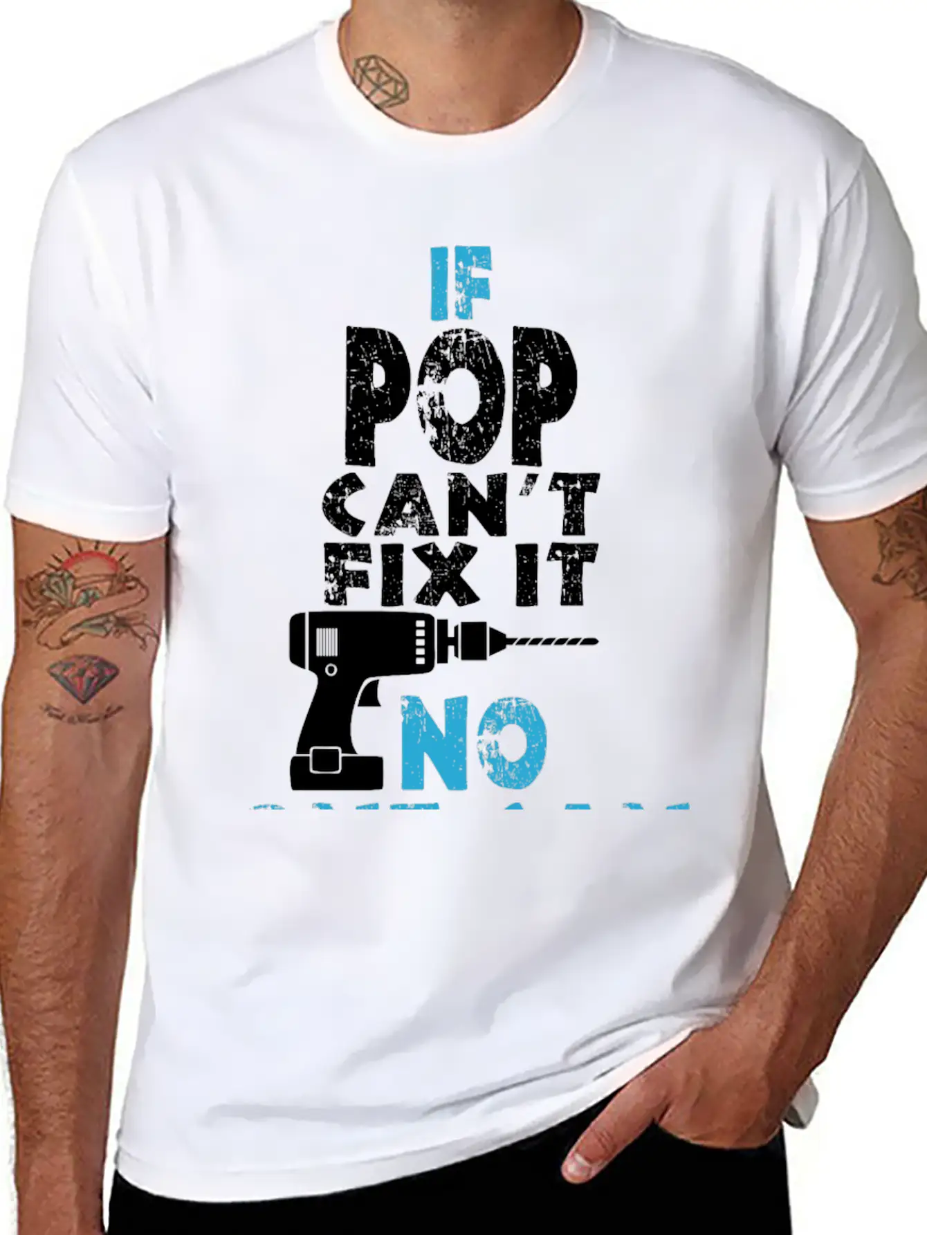 If Pop Can't Fix It No One Can Unisex Short Sleeve Soft Cotton T-Shirt – Casual Everyday Wear