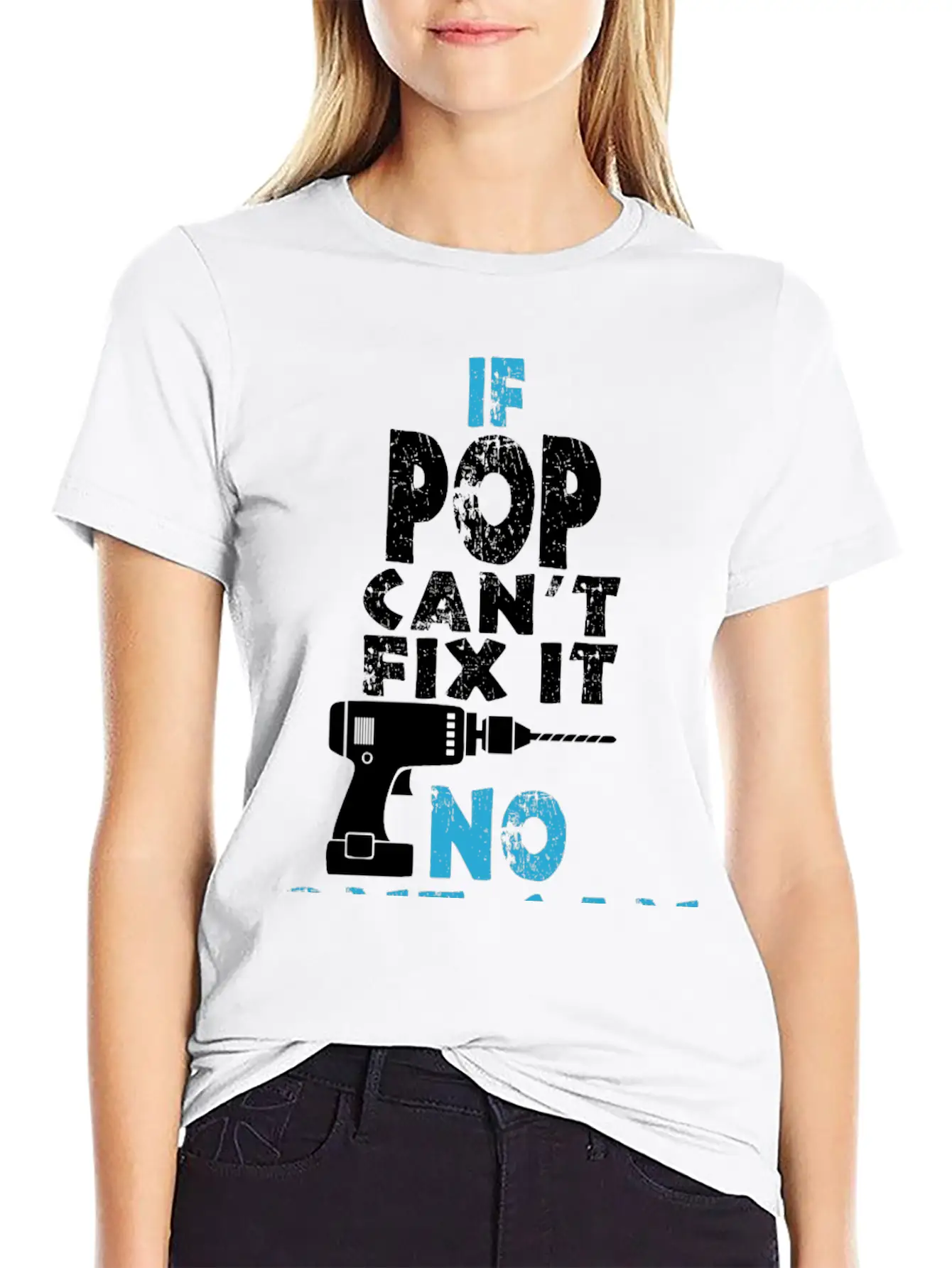 If Pop Can't Fix It No One Can Unisex Short Sleeve Soft Cotton T-Shirt – Casual Everyday Wear