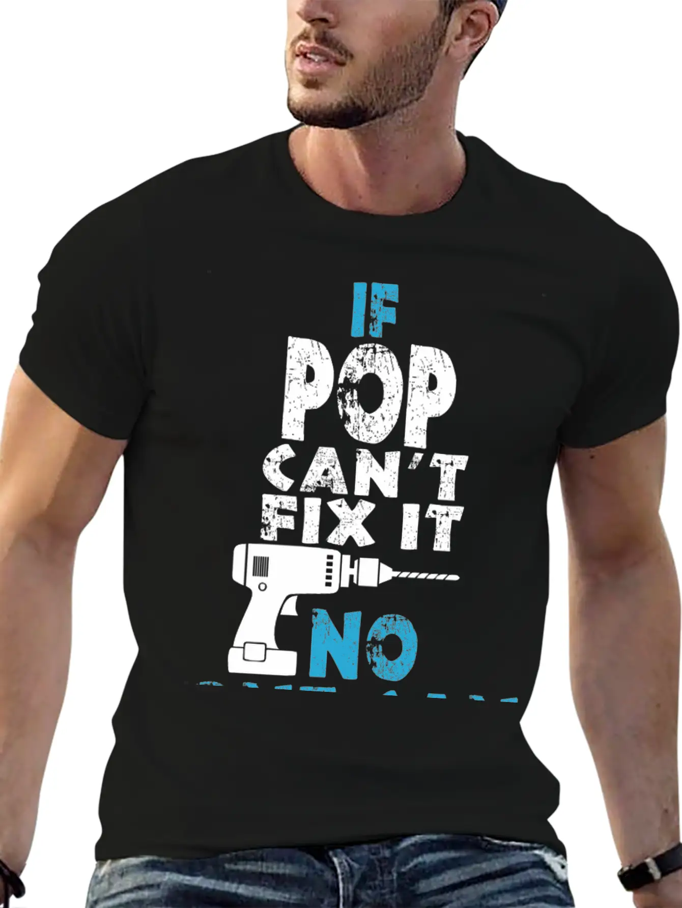 If Pop Can't Fix It No One Can Unisex Short Sleeve Soft Cotton T-Shirt – Casual Everyday Wear
