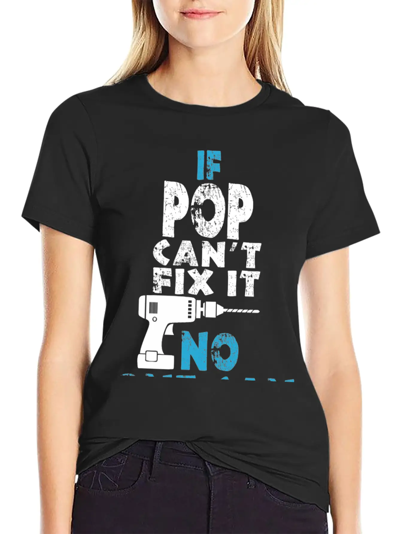 If Pop Can't Fix It No One Can Unisex Short Sleeve Soft Cotton T-Shirt – Casual Everyday Wear