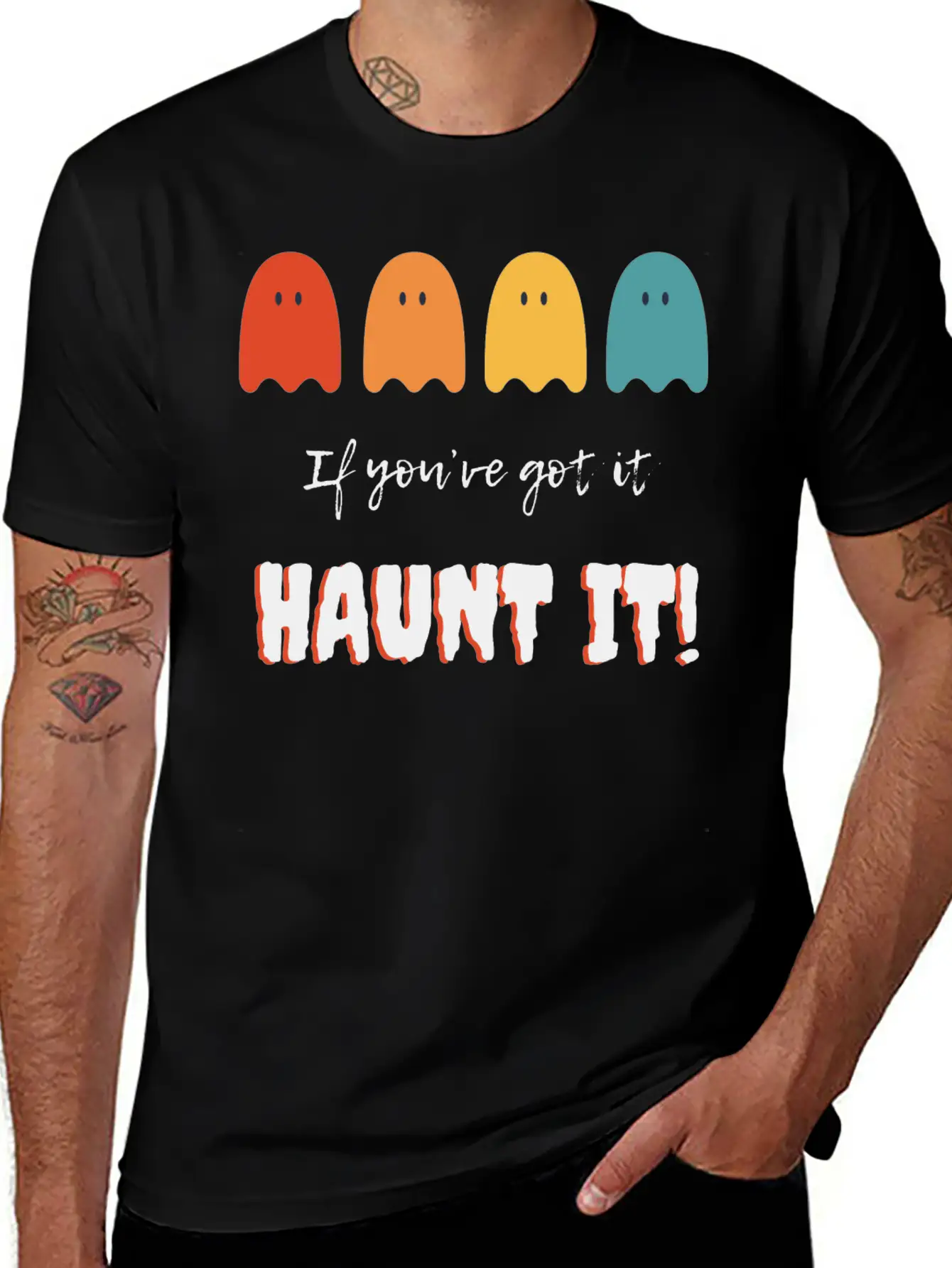 If You've Got It, Haunt It: Ghostly Glam Unisex Short Sleeve Soft Cotton T-Shirt – Casual Everyday Wear