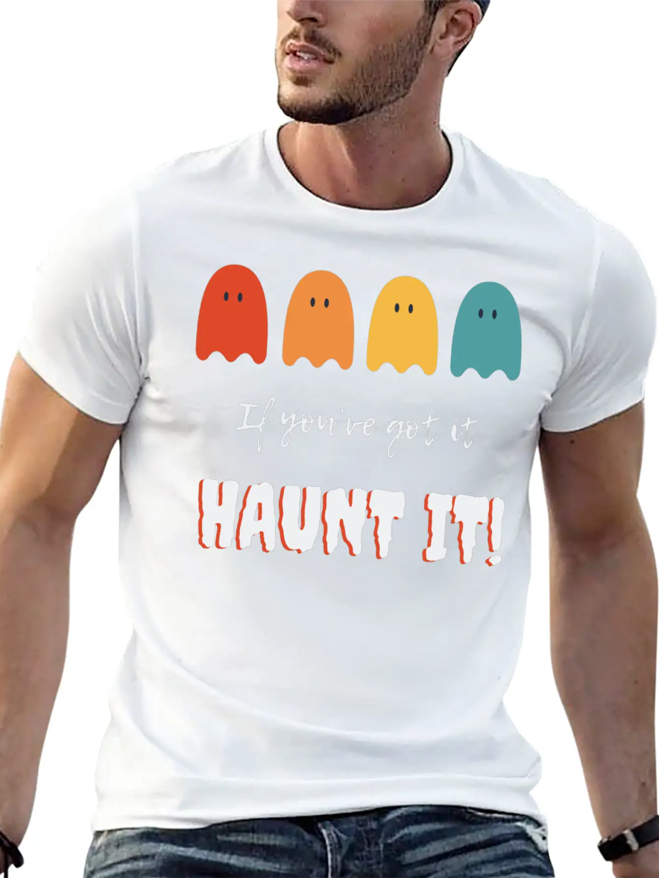 If You've Got It, Haunt It: Ghostly Glam Unisex Short Sleeve Soft Cotton T-Shirt – Casual Everyday Wear