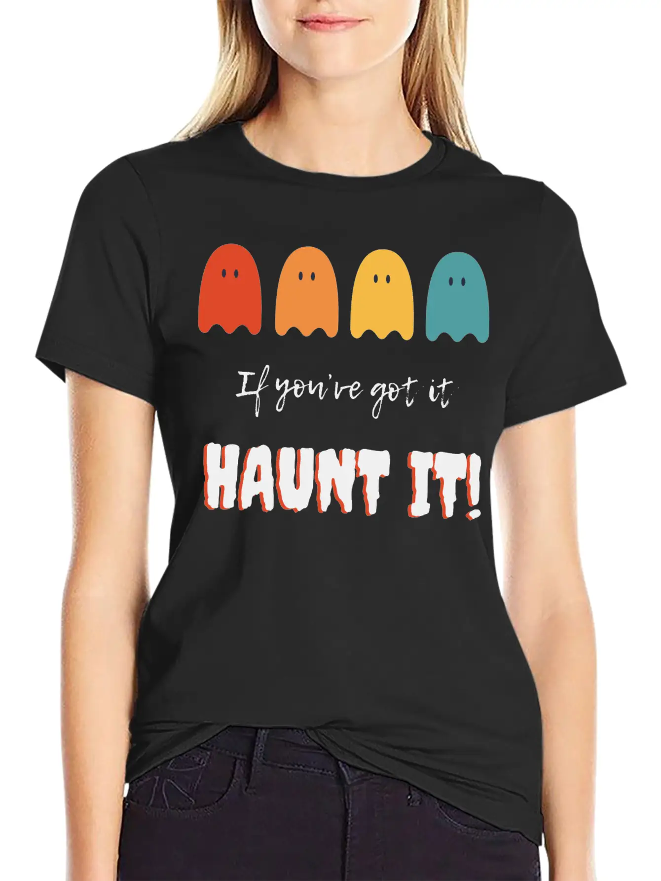 If You've Got It, Haunt It: Ghostly Glam Unisex Short Sleeve Soft Cotton T-Shirt – Casual Everyday Wear