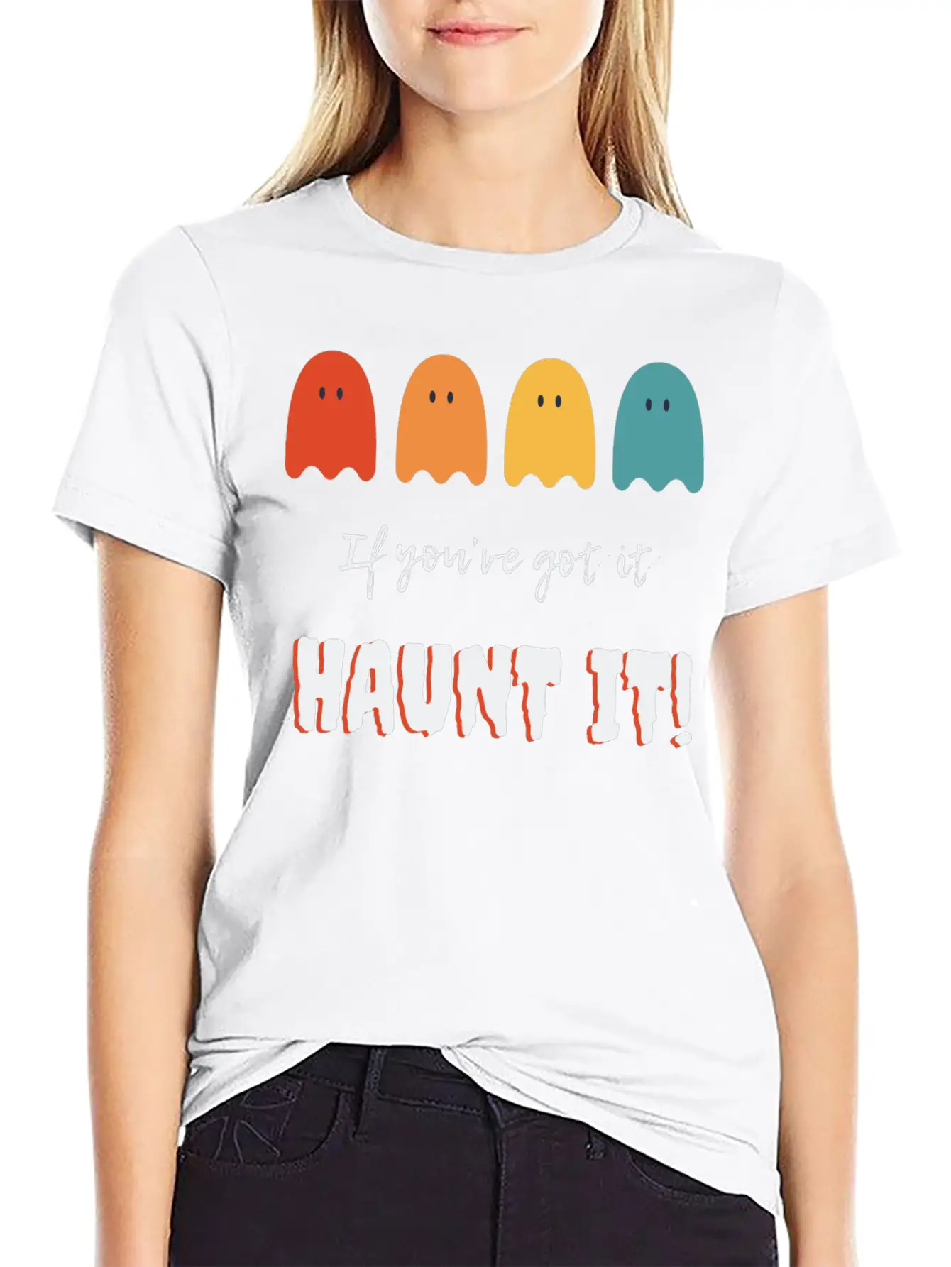 If You've Got It, Haunt It: Ghostly Glam Unisex Short Sleeve Soft Cotton T-Shirt – Casual Everyday Wear