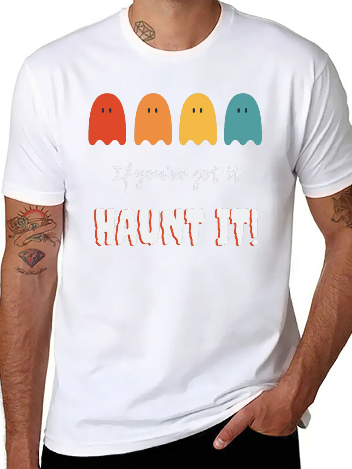 If You've Got It, Haunt It: Ghostly Glam Unisex Short Sleeve Soft Cotton T-Shirt – Casual Everyday Wear