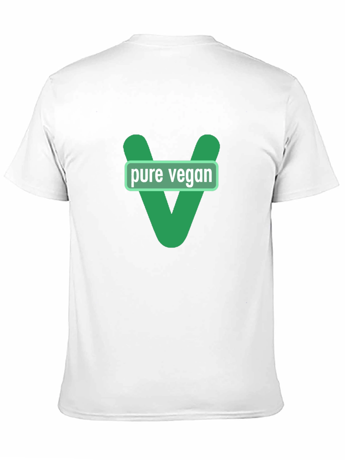 Pure Vegan Graphic Tee - Black Cotton T-Shirt