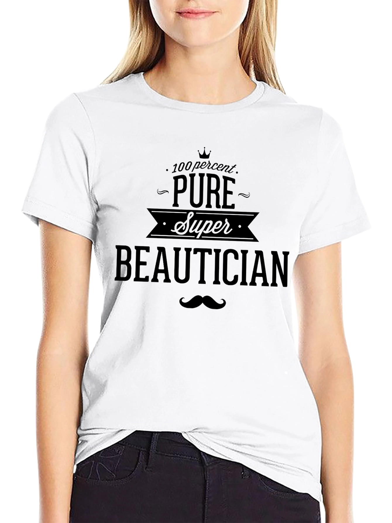 Pure Super Beautician Black T-Shirt