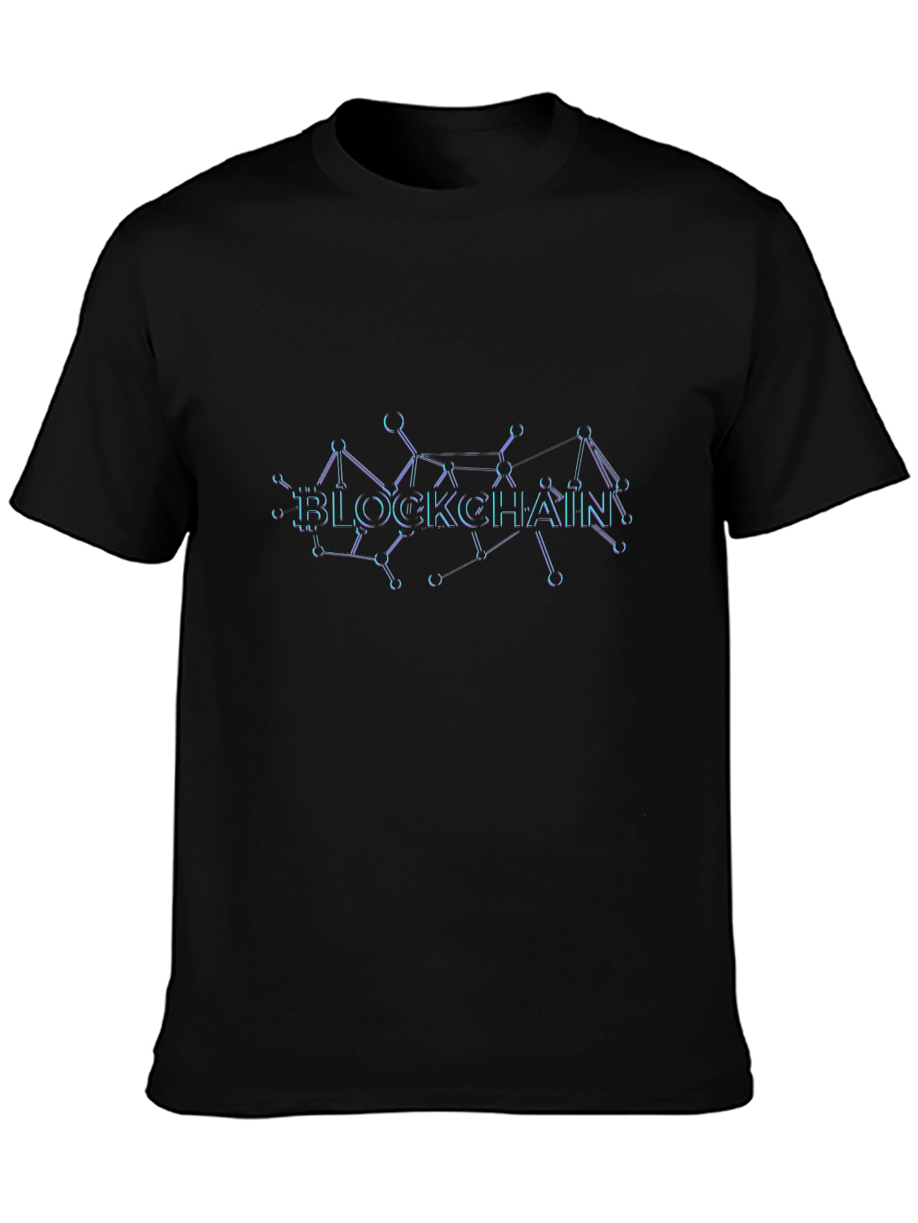 Blockchain Graphic Black T-Shirt