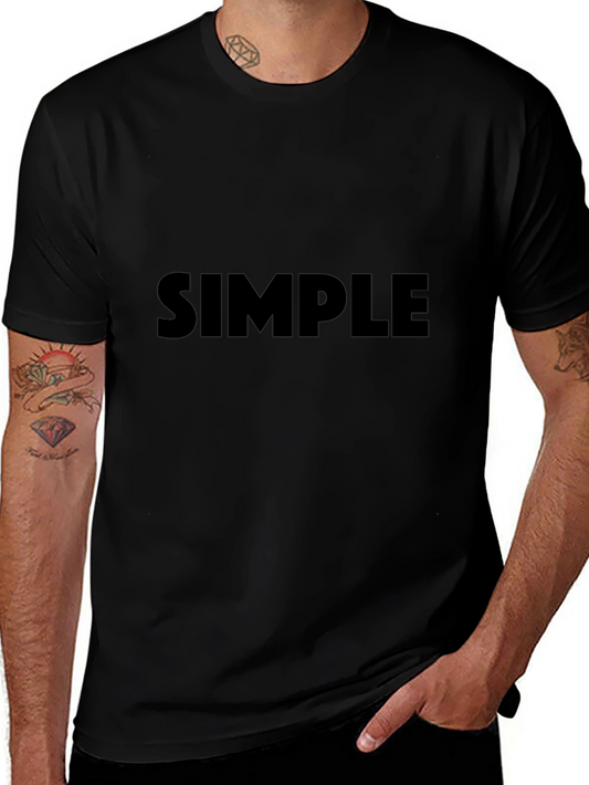 Simple Black Crewneck T-Shirt