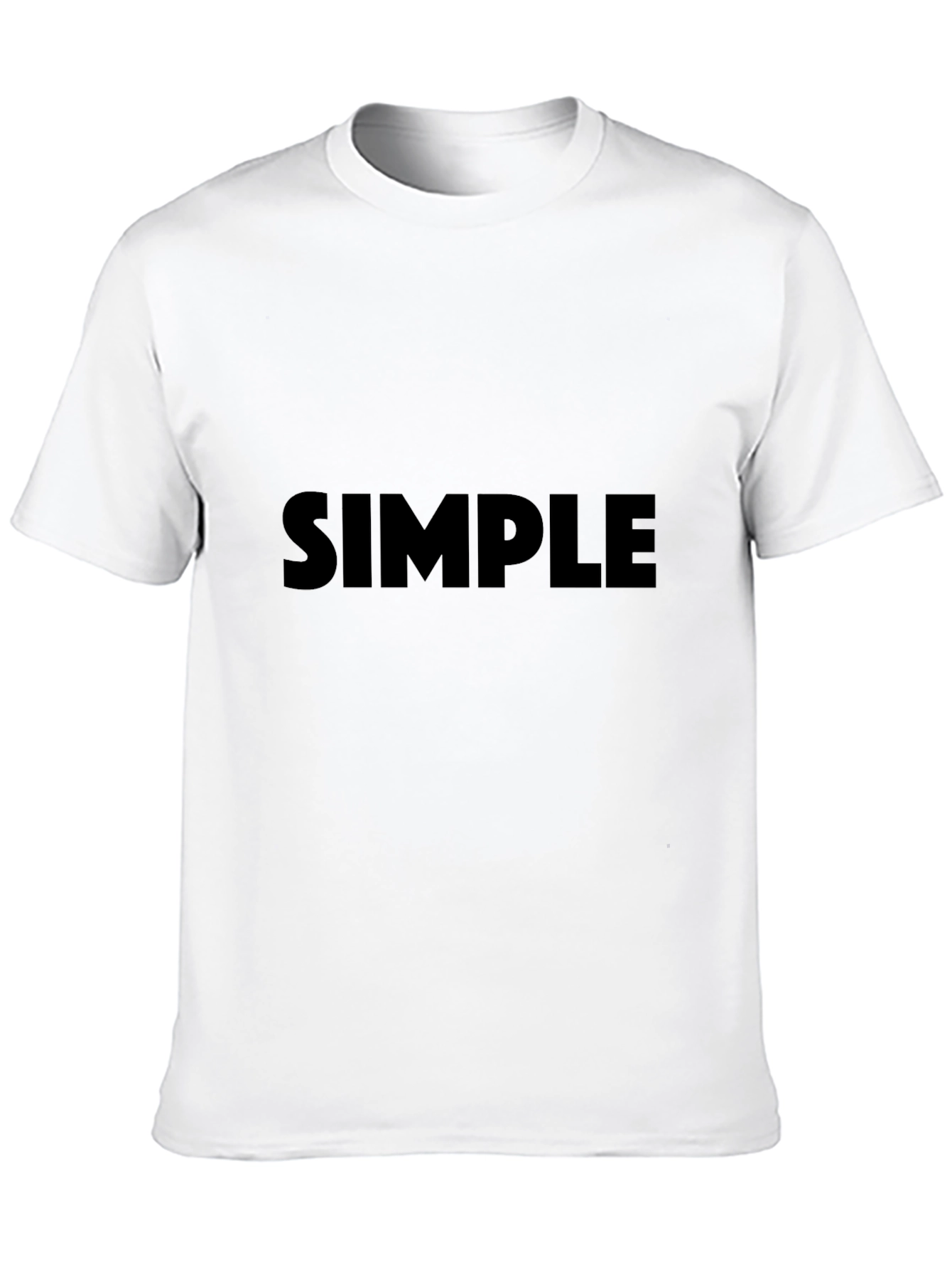 Simple Black Crewneck T-Shirt