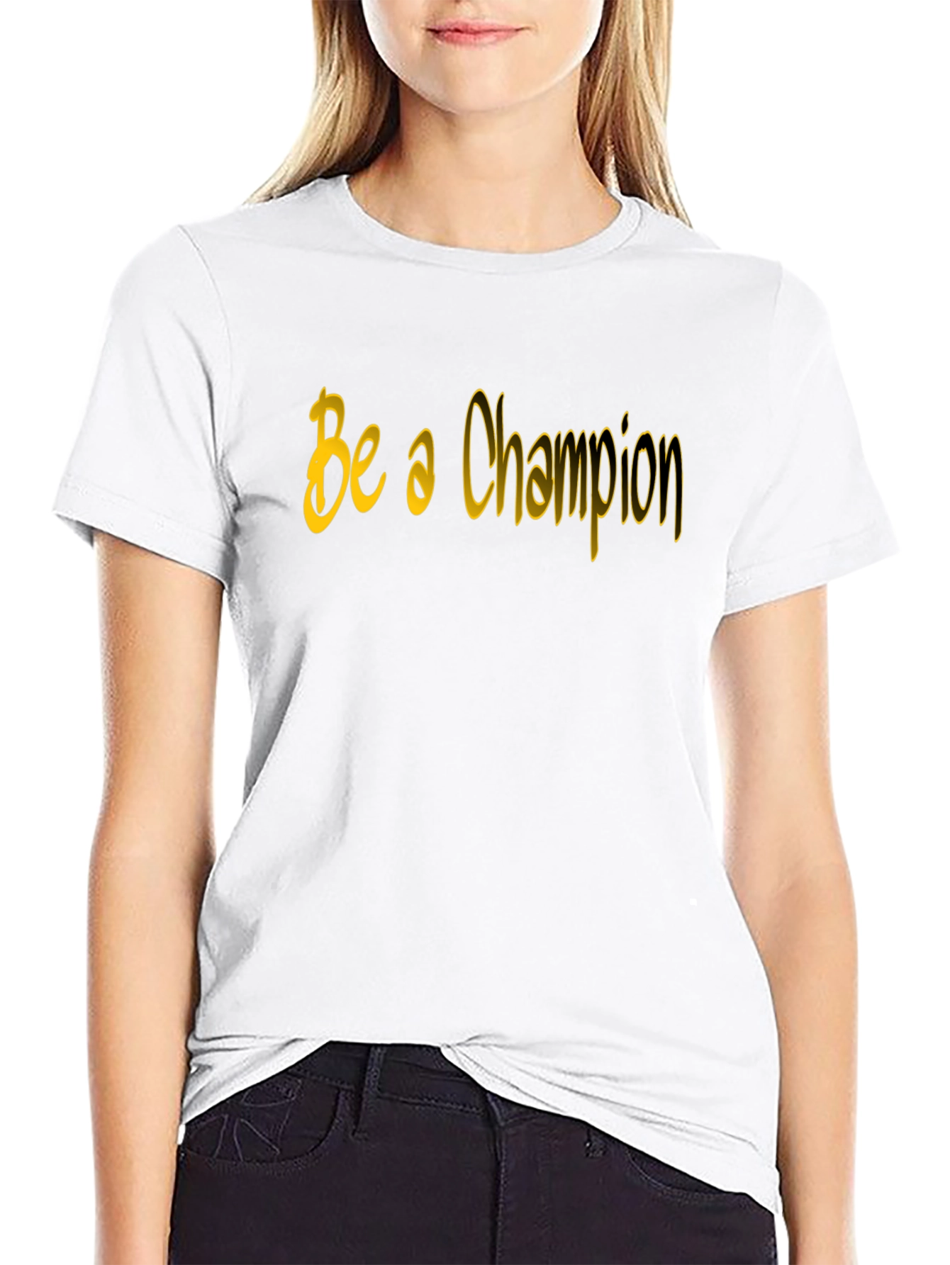 Be a Champion Black T-Shirt