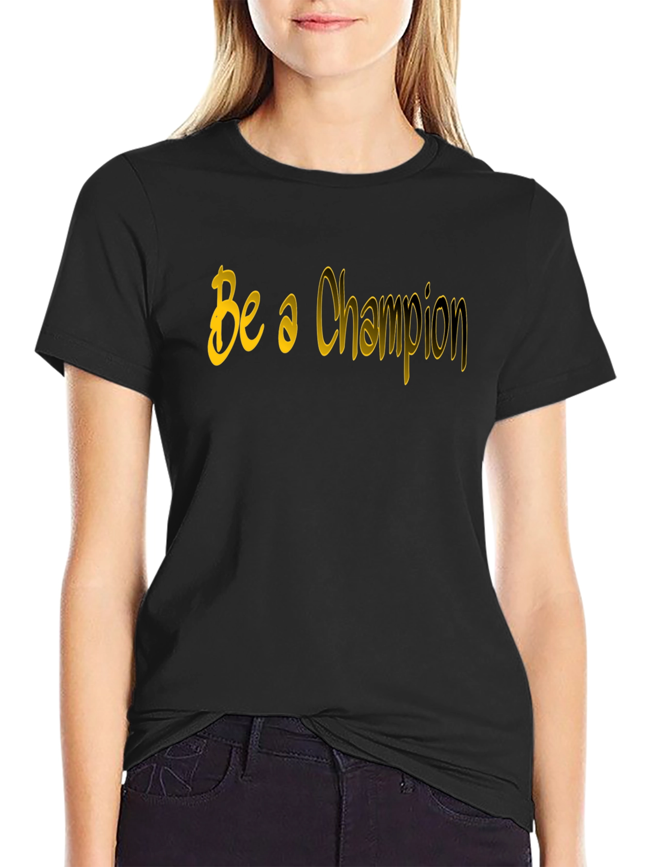 Be a Champion Black T-Shirt