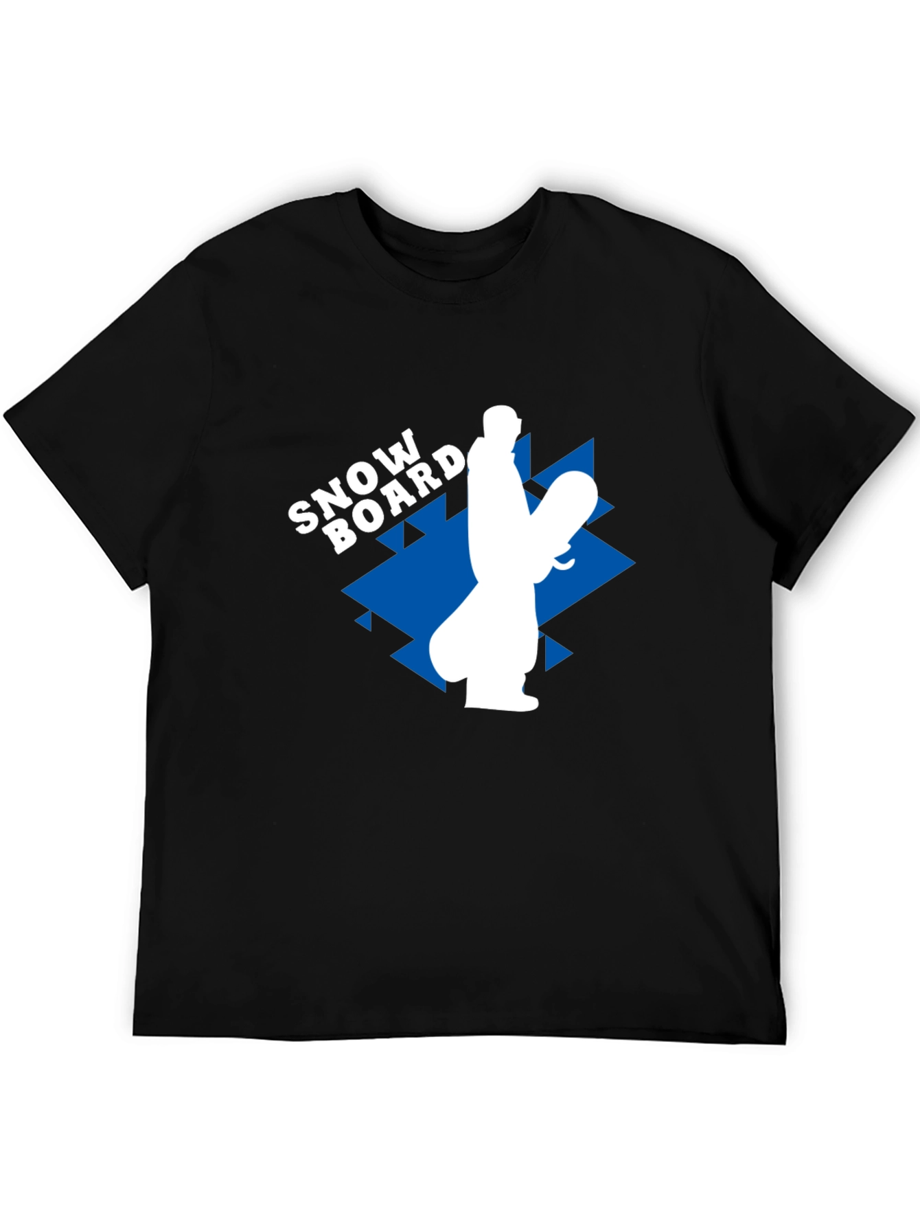 Snowboard Graphic Tee - Black Casual T-Shirt