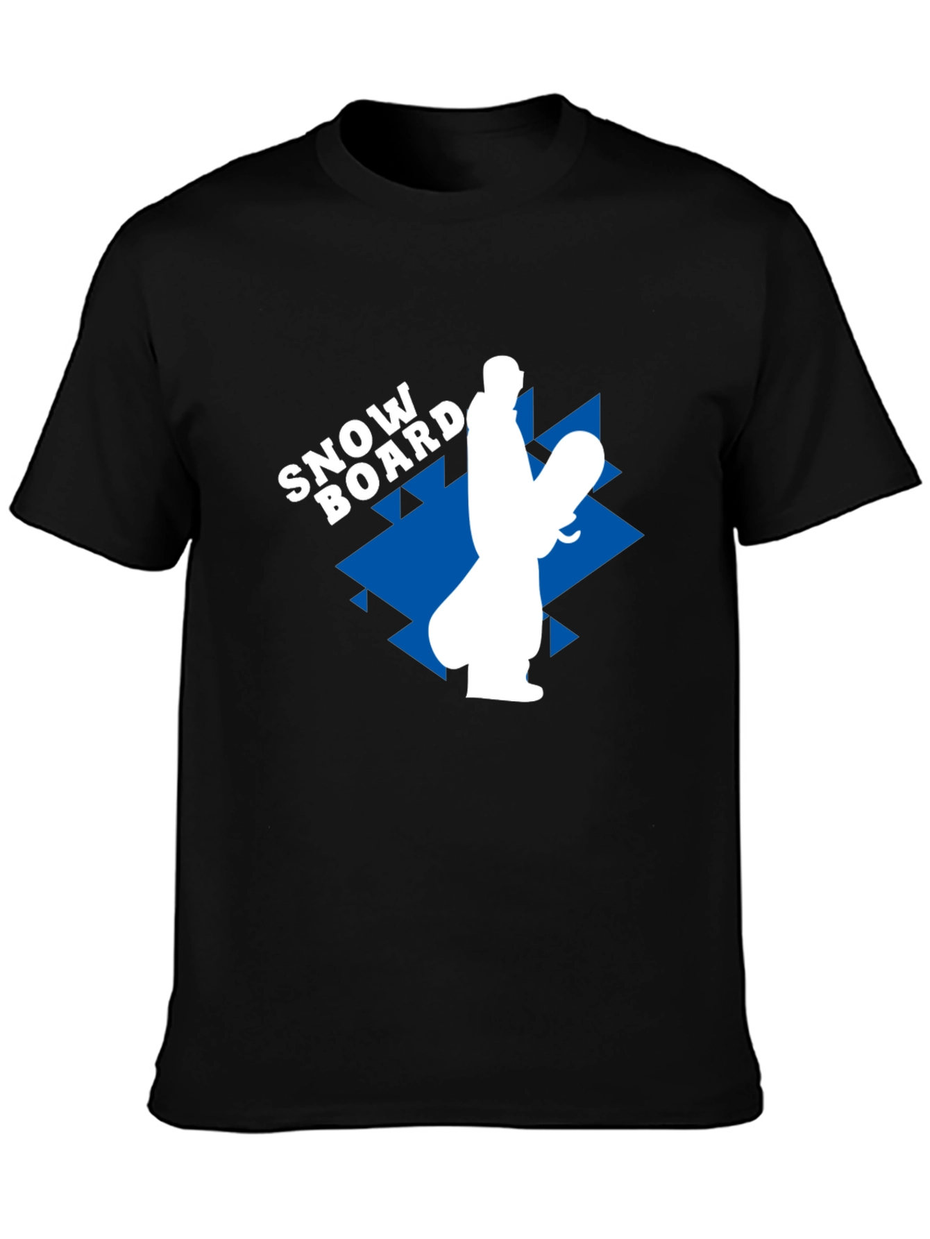 Snowboard Graphic Tee - Black Casual T-Shirt