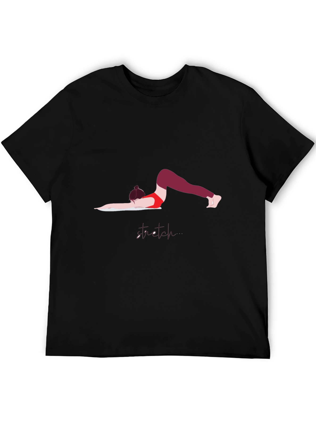 Yoga Pose Graphic Tee - Black Unisex T-Shirt