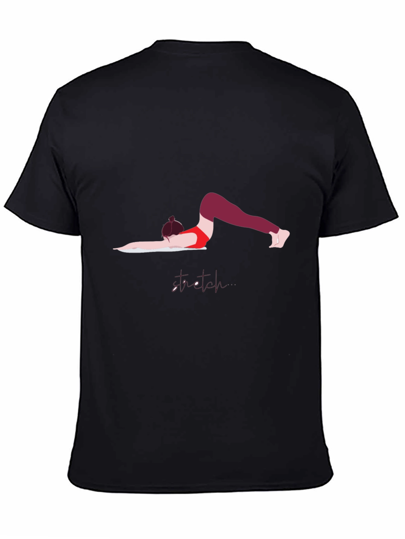 Yoga Pose Graphic Tee - Black Unisex T-Shirt