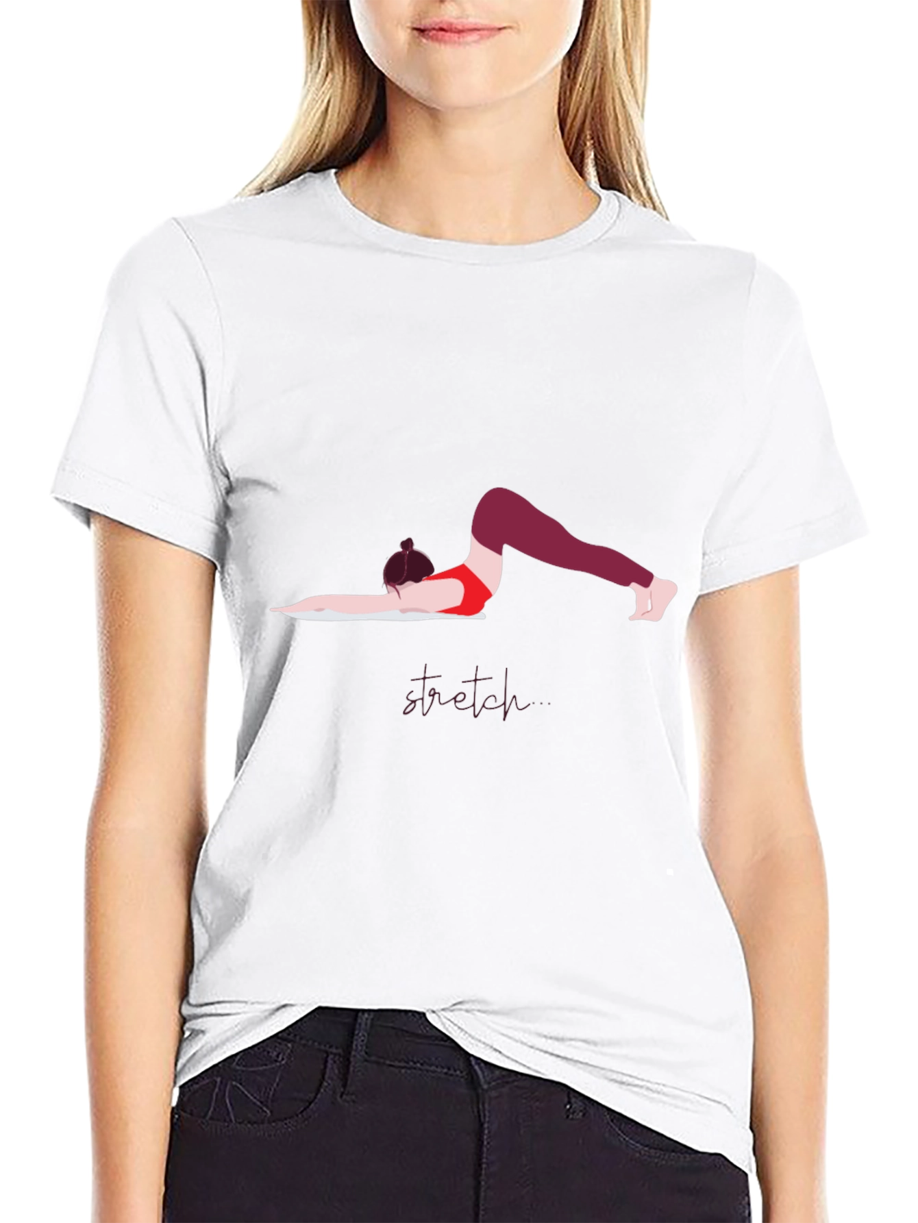 Yoga Pose Graphic Tee - Black Unisex T-Shirt