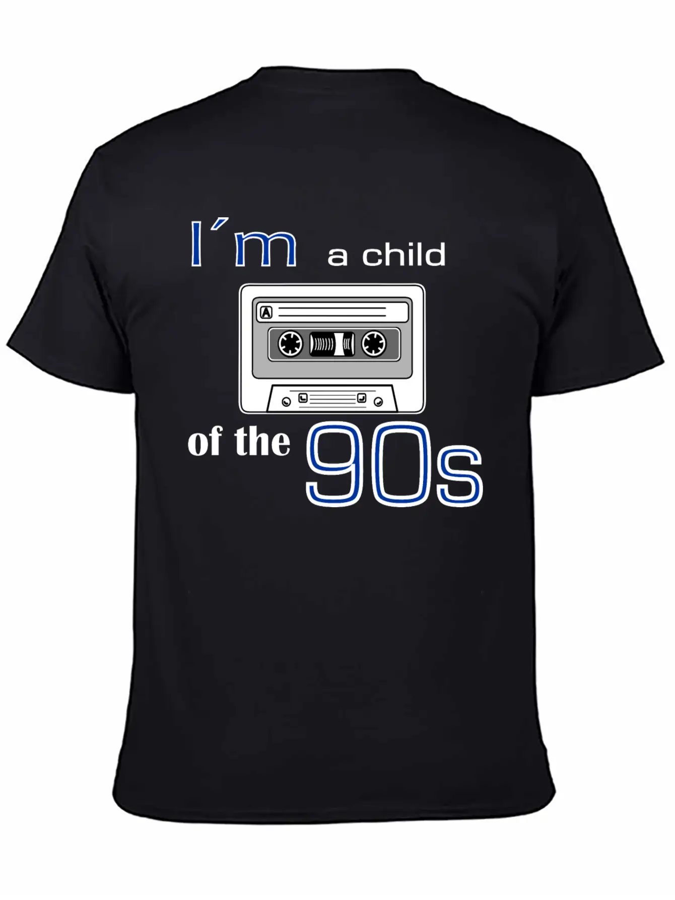 I'm A Child Of The Nineties – Cassette Tape Unisex Short Sleeve Soft Cotton T-Shirt – Casual Everyday Wear