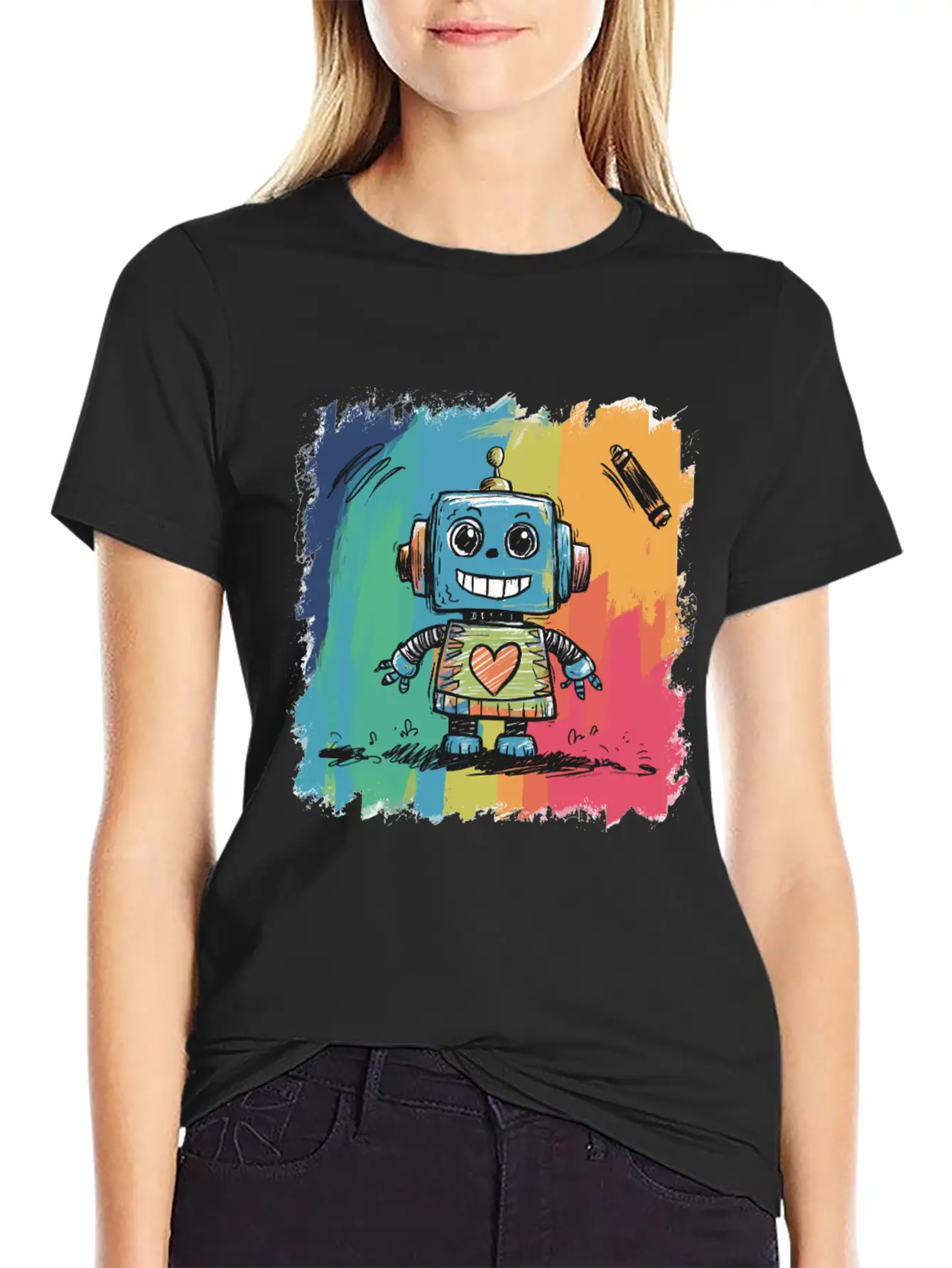 I'm A Friendly Robot Beep Boop Comfortable Minimalist Graphic Tee – Summer Style Essential