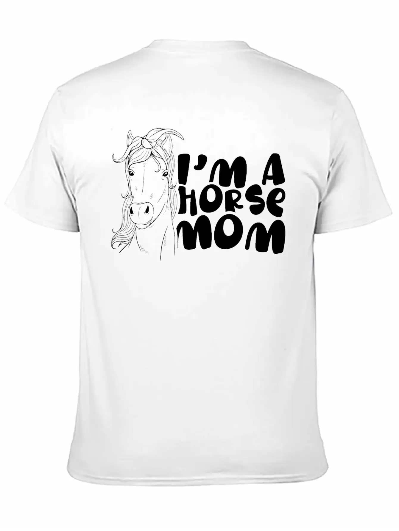 I'm A Horse Mom Equestrian Horses Riding Ride Timeless Short Sleeve Tee – Comfy And Minimalist Design