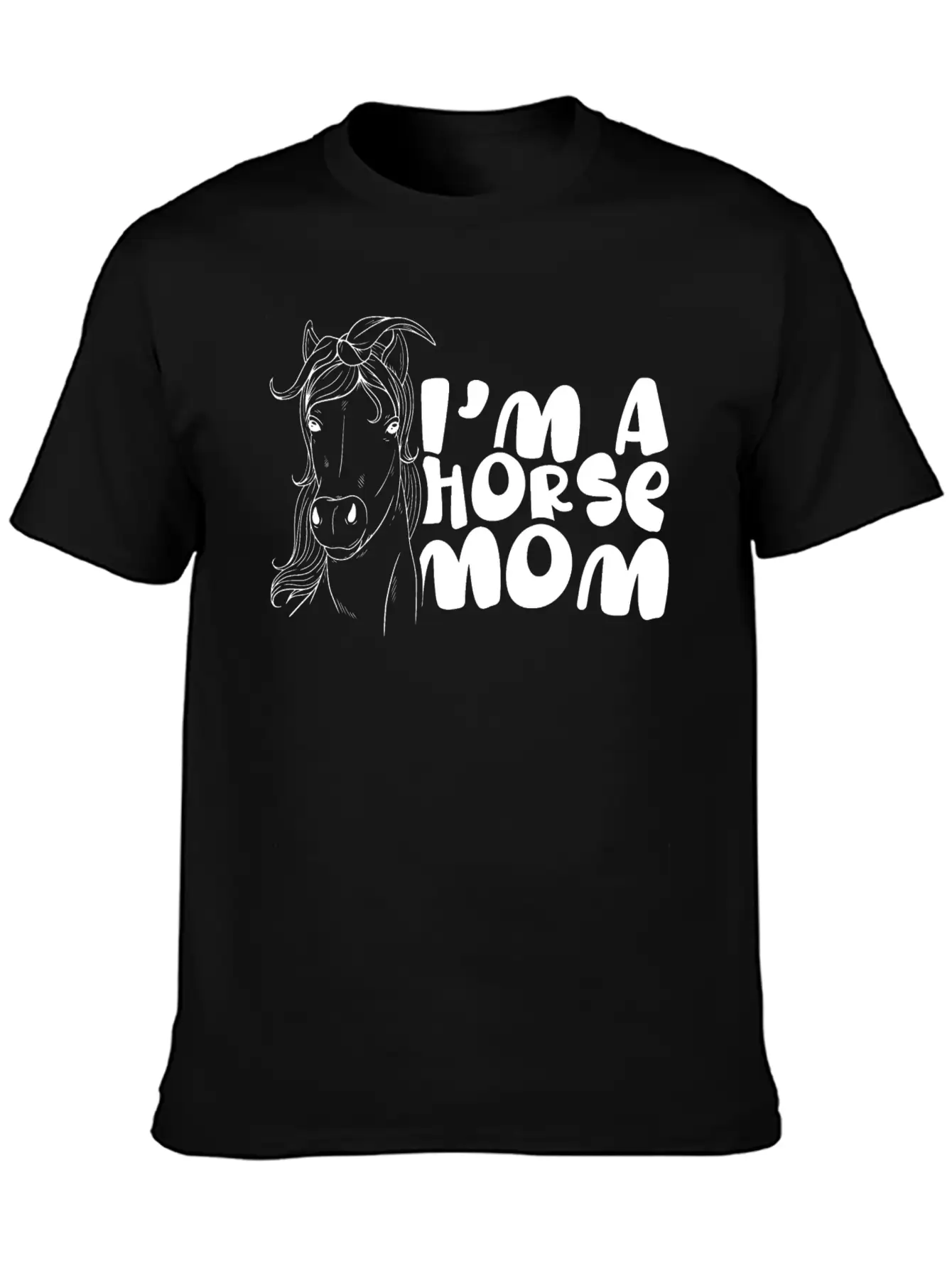 I'm A Horse Mom Equestrian Horses Riding Ride Timeless Short Sleeve Tee – Comfy And Minimalist Design