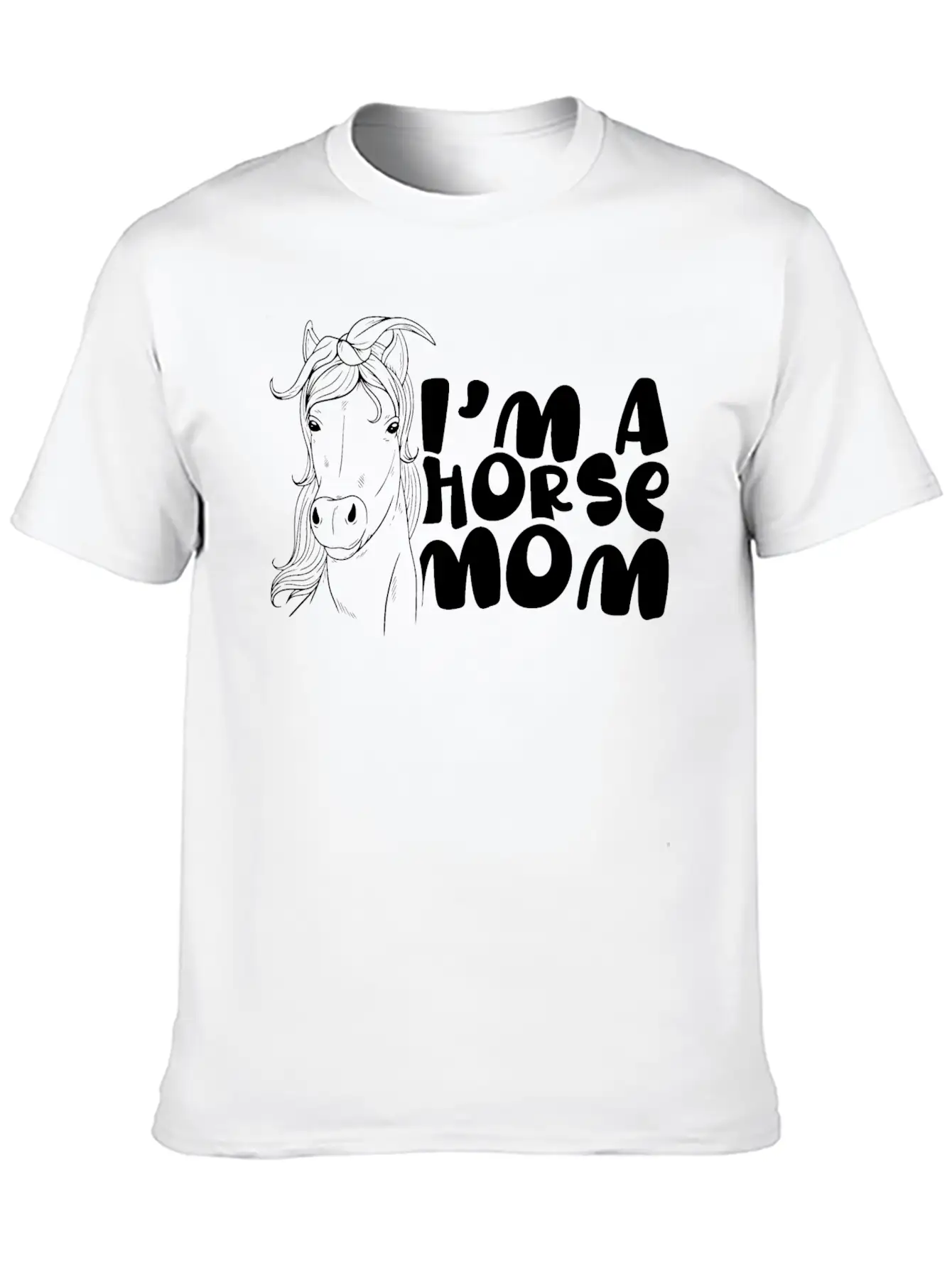 I'm A Horse Mom Equestrian Horses Riding Ride Timeless Short Sleeve Tee – Comfy And Minimalist Design