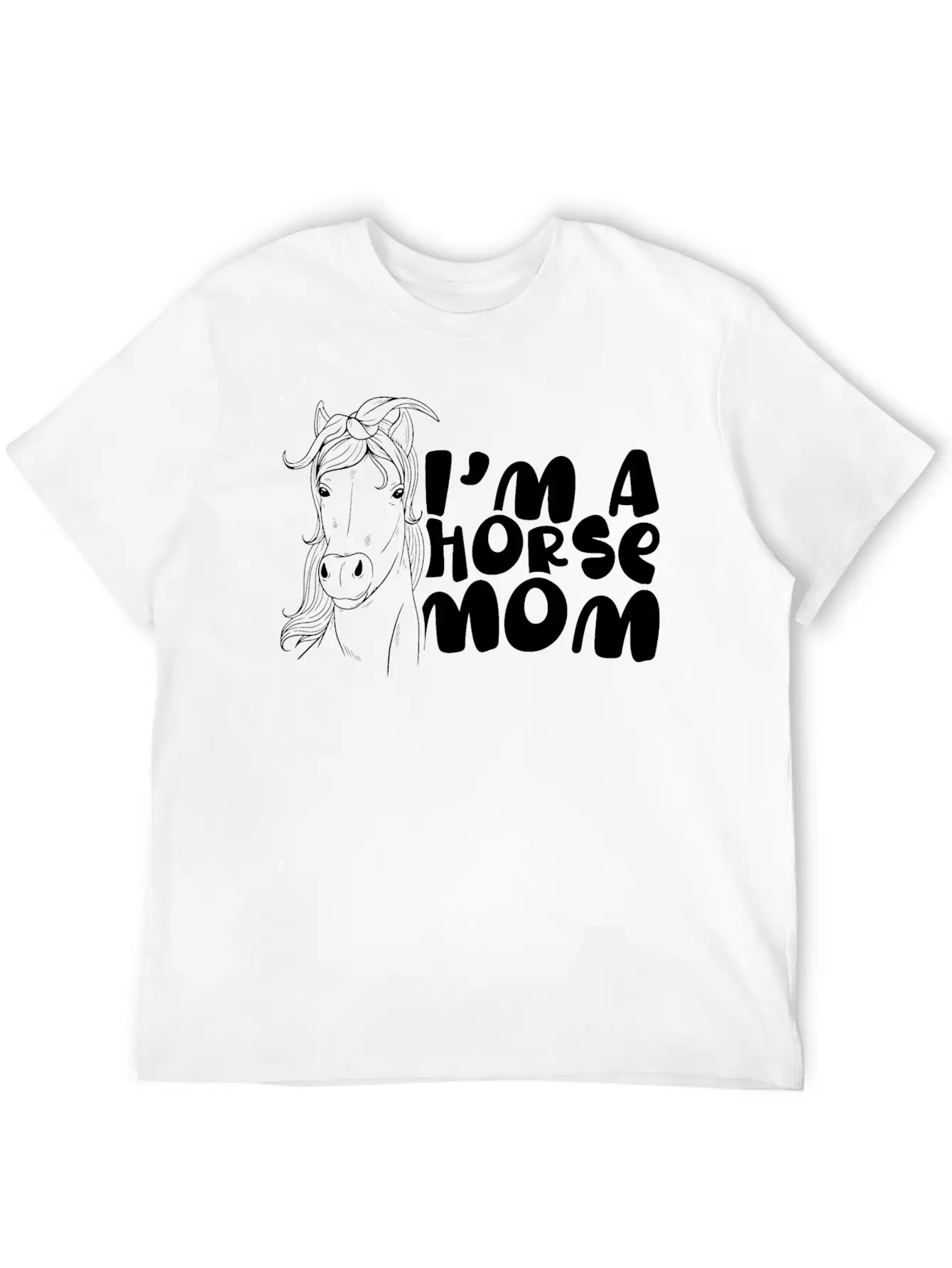 I'm A Horse Mom Equestrian Horses Riding Ride Timeless Short Sleeve Tee – Comfy And Minimalist Design
