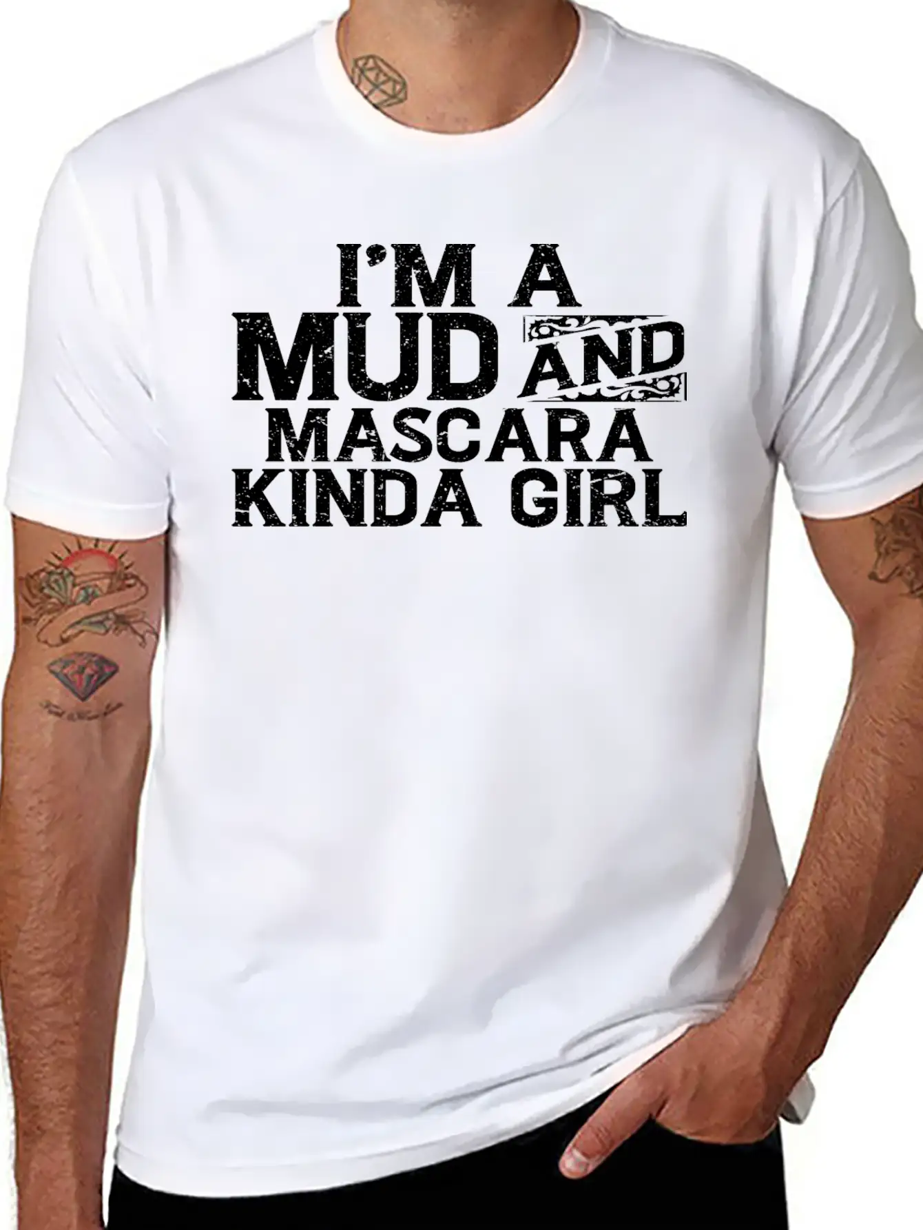 I'm A Mud And Mascara Kinda Girl 7 Basic Graphic T-Shirt – Daily Comfort In Soft Cotton
