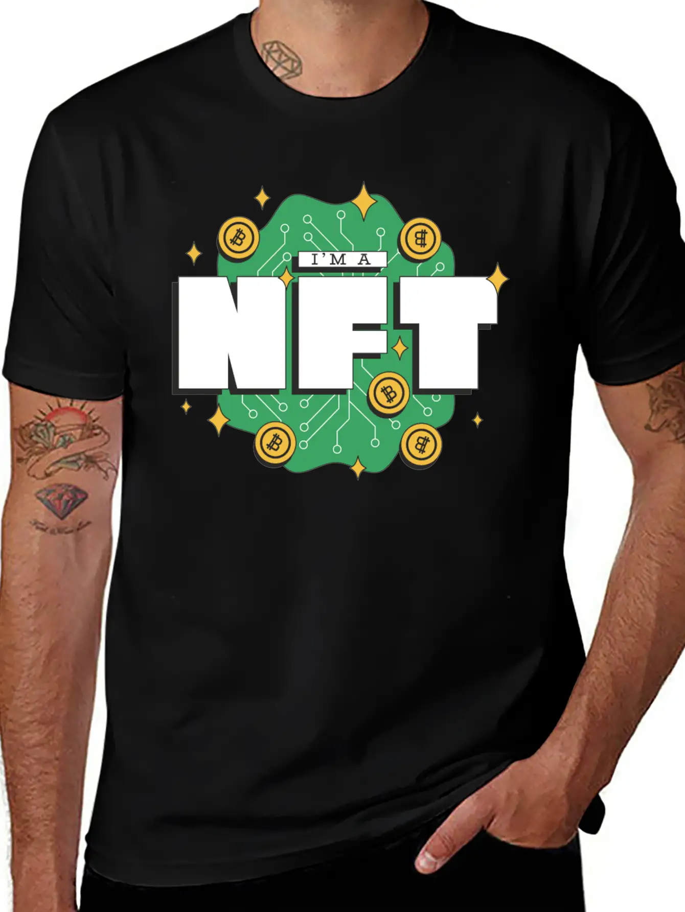 I`m A NFT Cool Metaverse Non Fungible Token Merch Stylish Everyday T-Shirt – Unisex Basic Cotton Tee