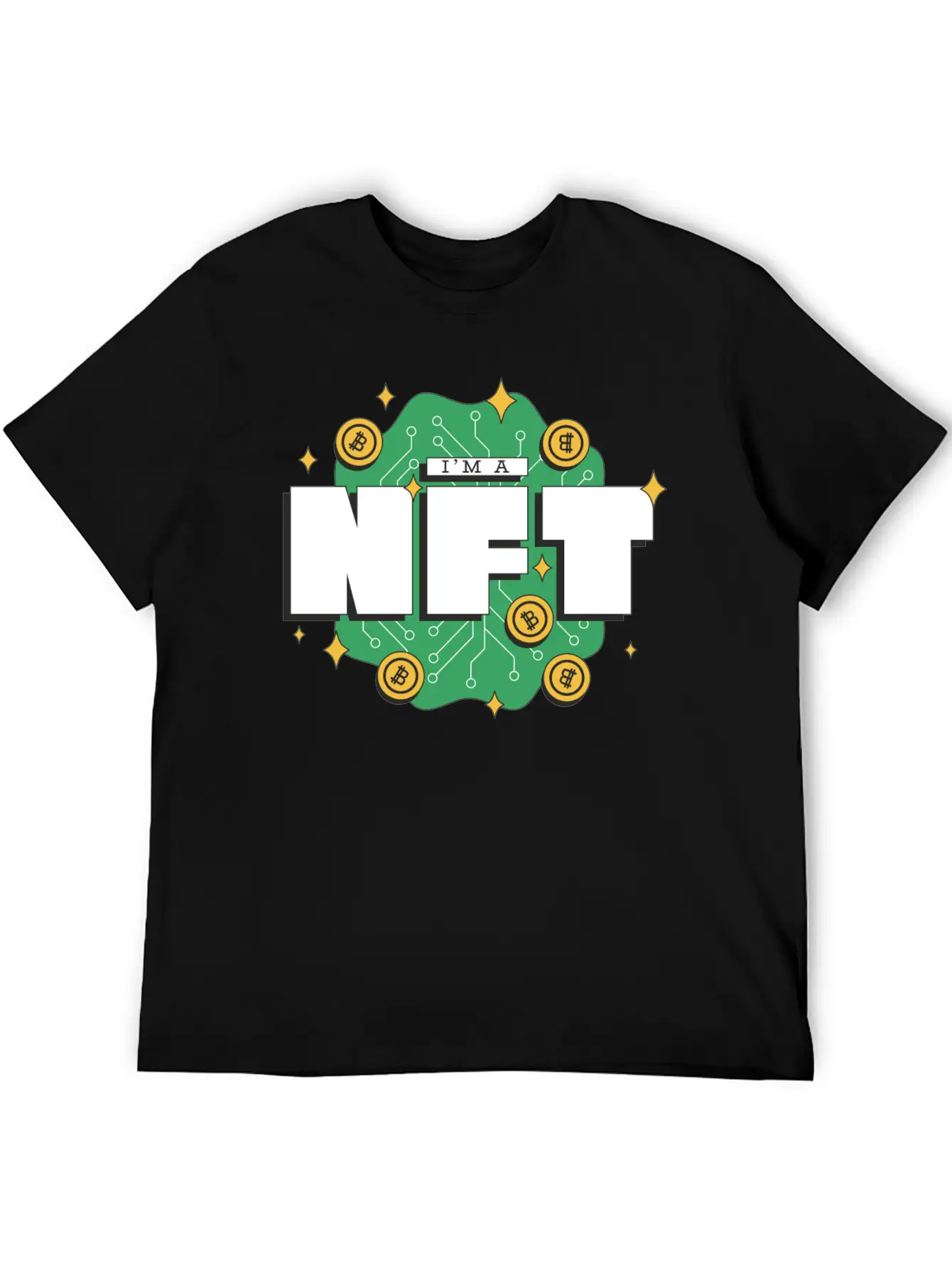I`m A NFT Cool Metaverse Non Fungible Token Merch Stylish Everyday T-Shirt – Unisex Basic Cotton Tee
